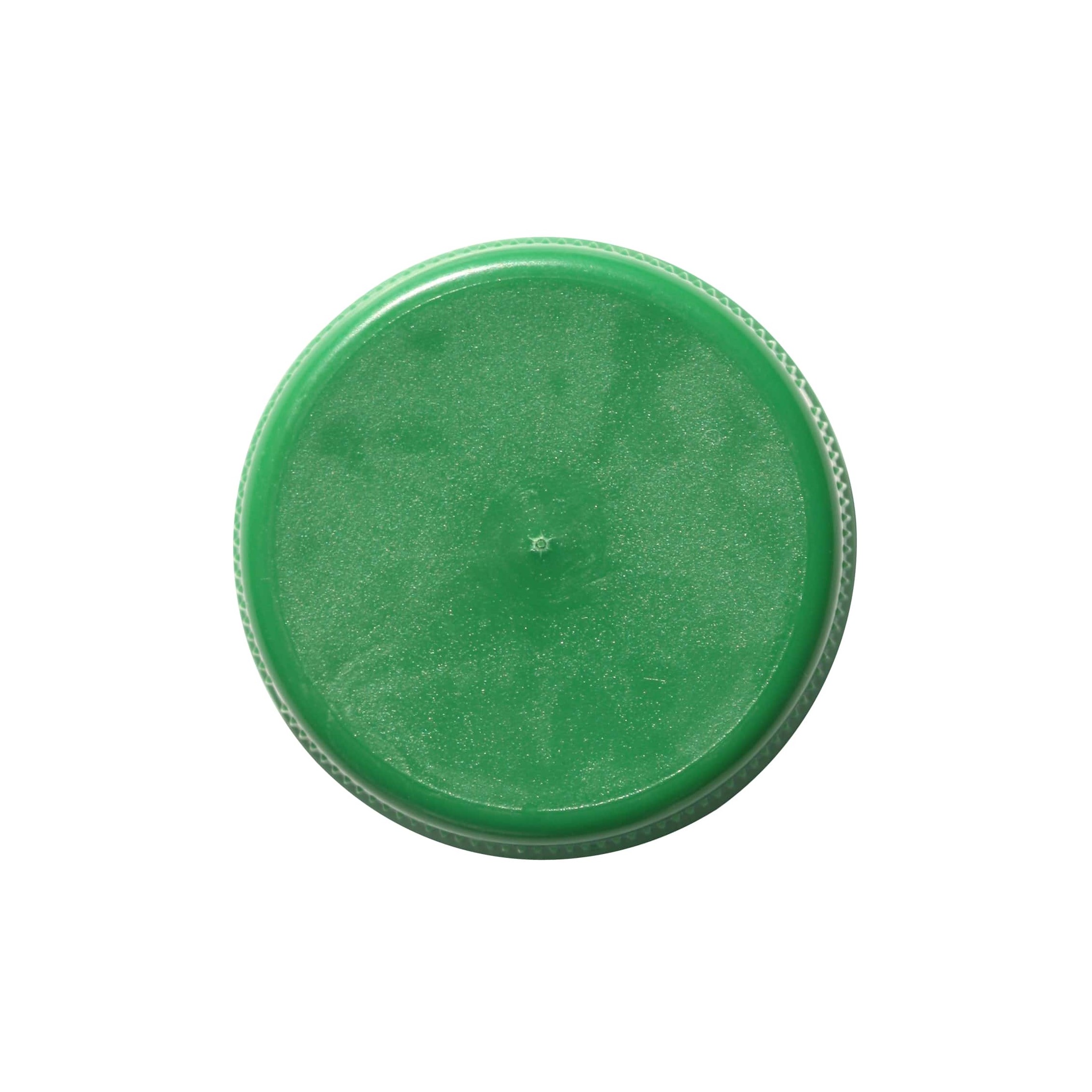 Skruelåg dobbelt gevind, PE-plast, grøn, til åbning: PET 38 mm