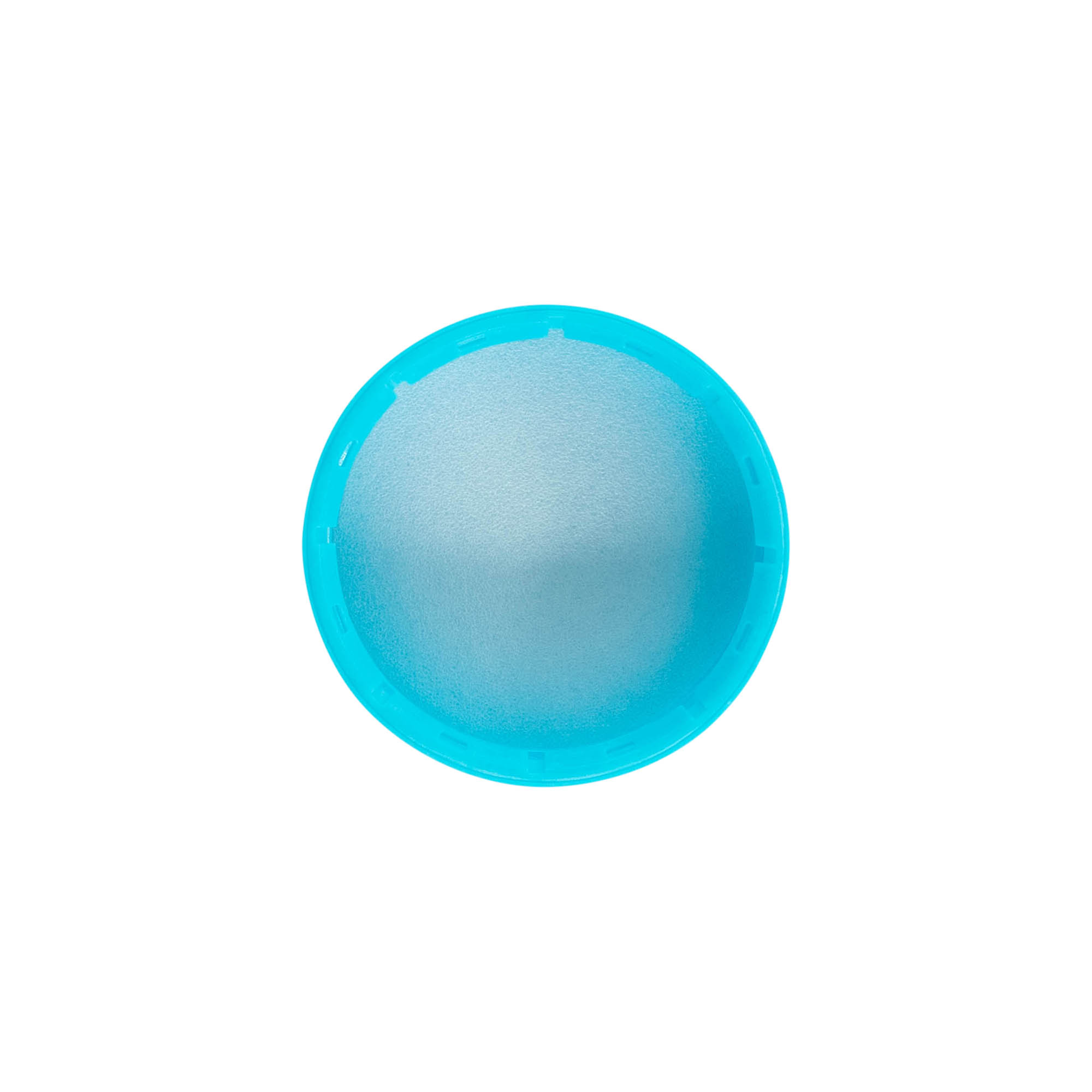 Skruelåg 40 mm, PE-plast, lyseblå Skruelåg 40 mm, PE-plast, lyseblå