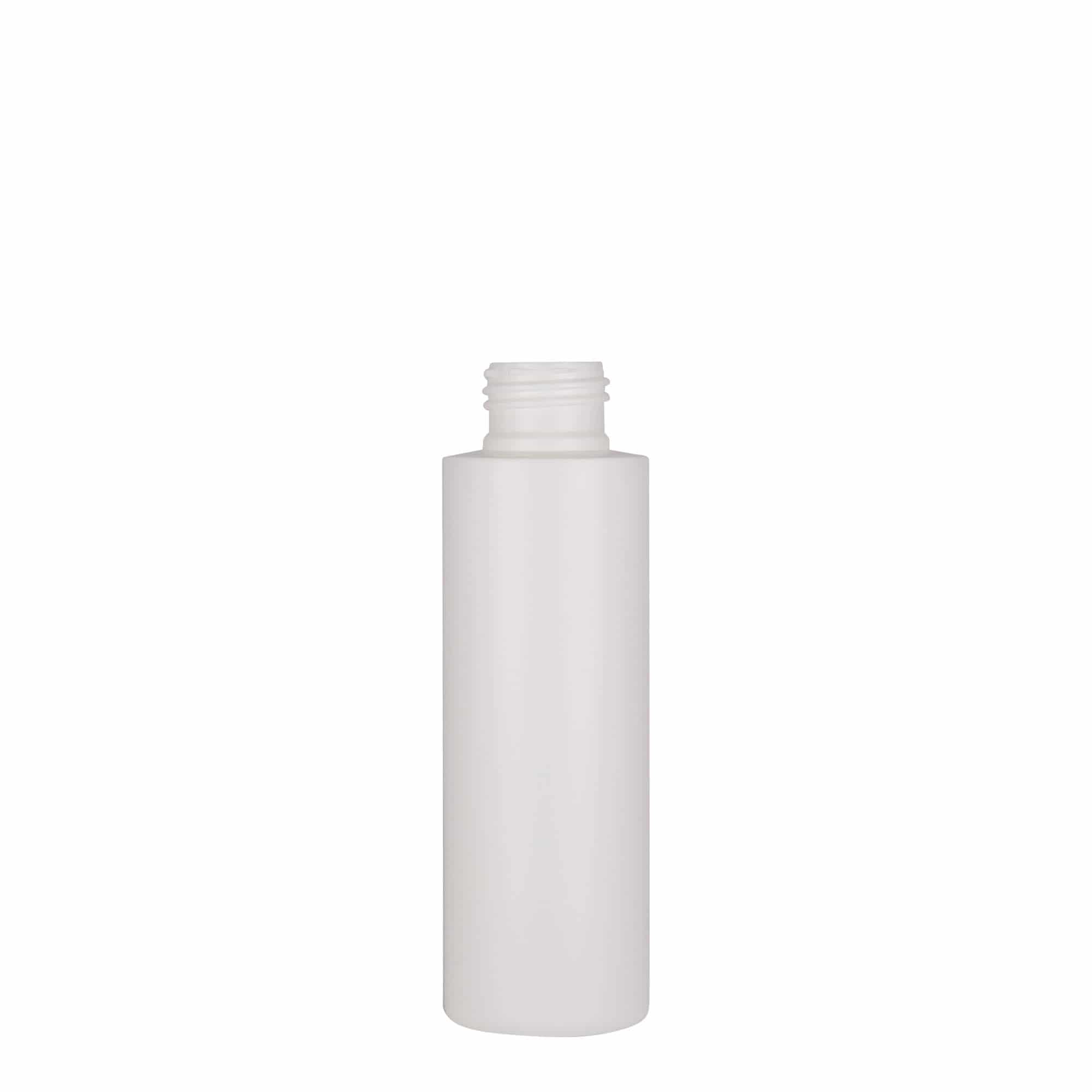 100 ml plastikflaske 'Pipe', HDPE, hvid, åbning: 24/410