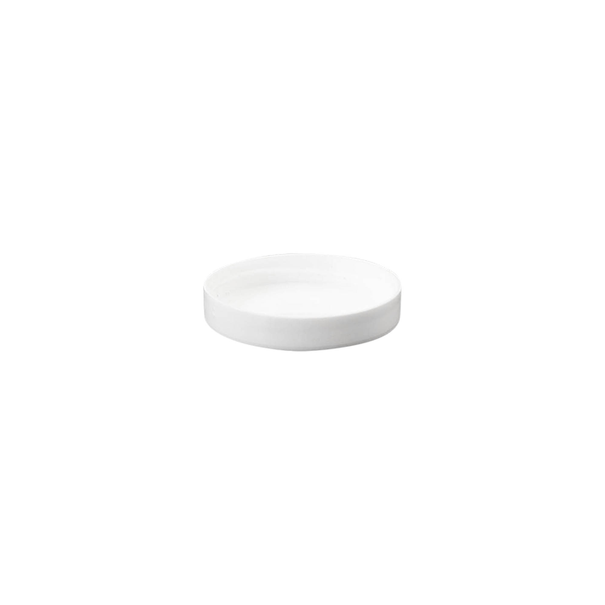 Skruelåg 'White Line' 6 ml, PP-plast, hvid Skruelåg 'White Line' 6 ml, PP-plast, hvid