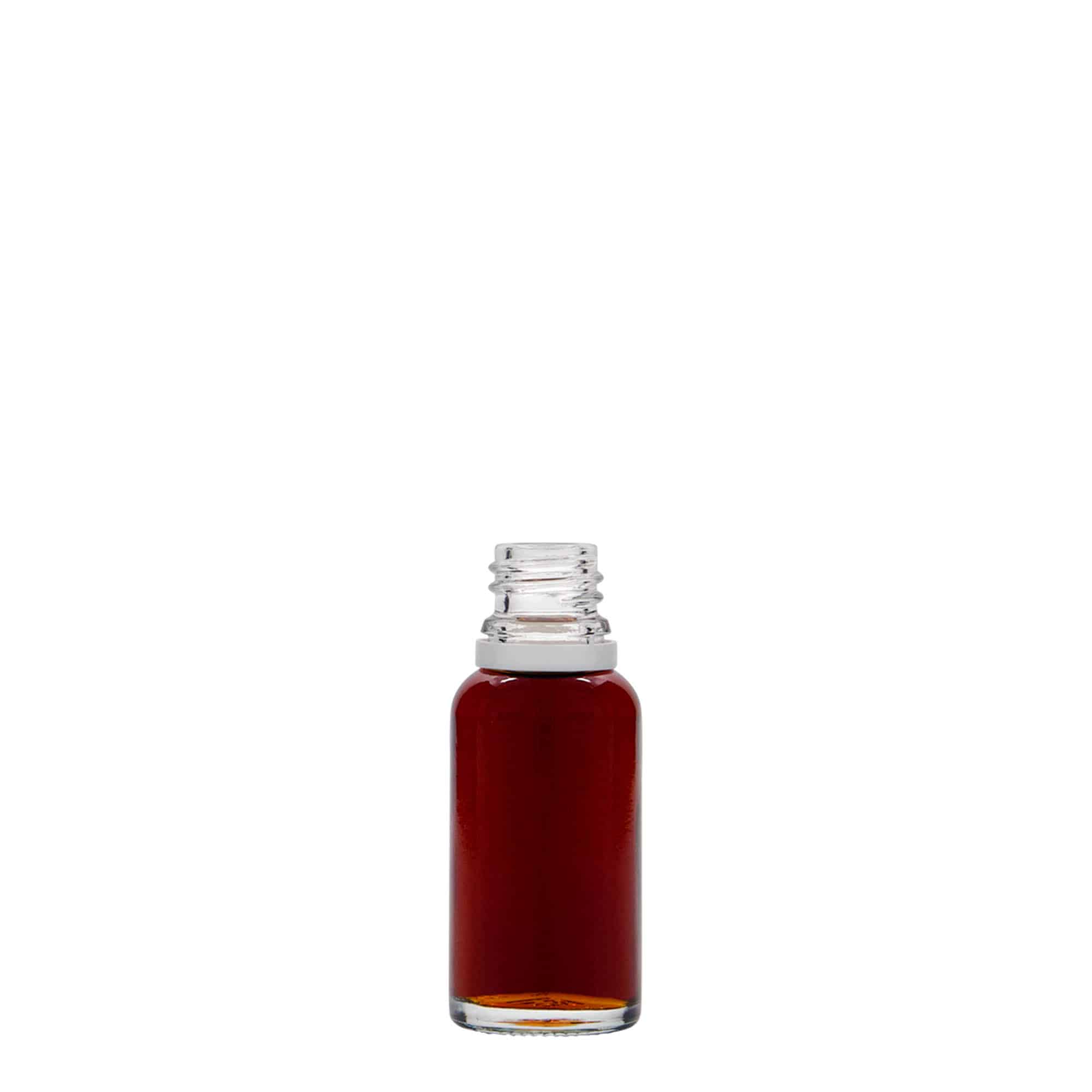 20 ml medicinflaske, glas, åbning: DIN 18