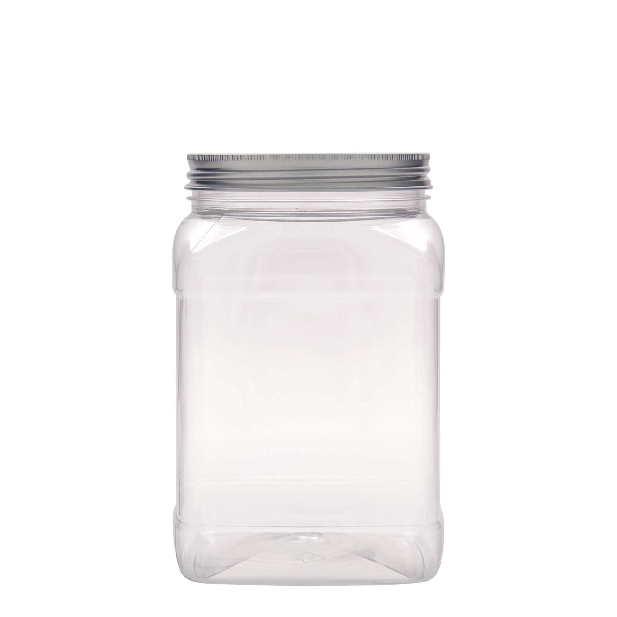 1.500 ml PET-dåse »Dana«, firkantet, plast, åbning: 100/400