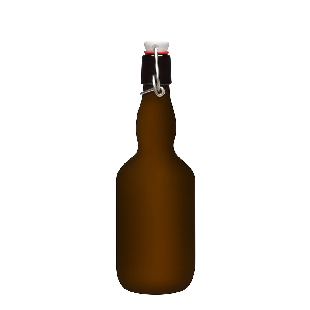 500 ml ølflaske med kravehals, glas, antikgrøn, åbning: patentlukning 500 ml ølflaske med kravehals, glas, antikgrøn, åbning: patentlukning