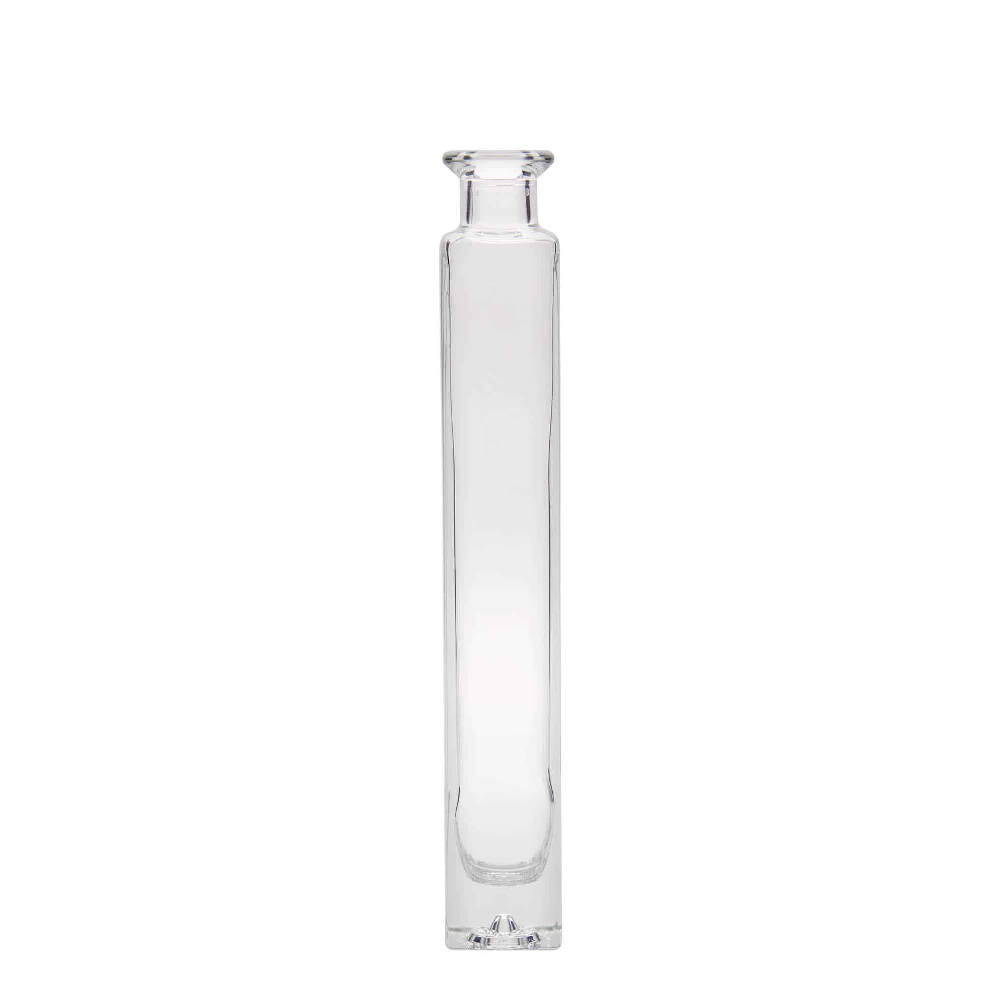 200 ml glasflaske 'Tommy', kvadratisk, åbning: Kork 200 ml glasflaske 'Tommy', kvadratisk, åbning: Kork