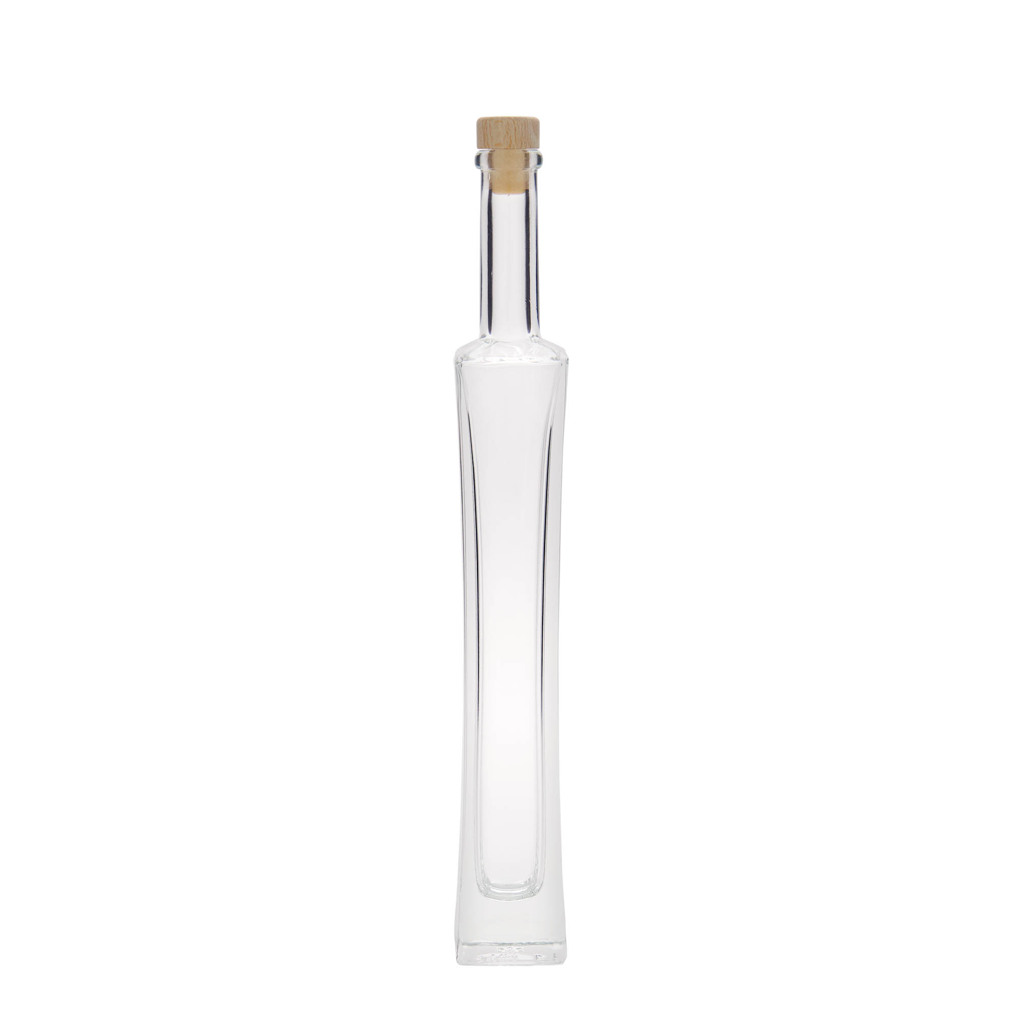 100 ml glasflaske 'Koko', firkantet, åbning: kork