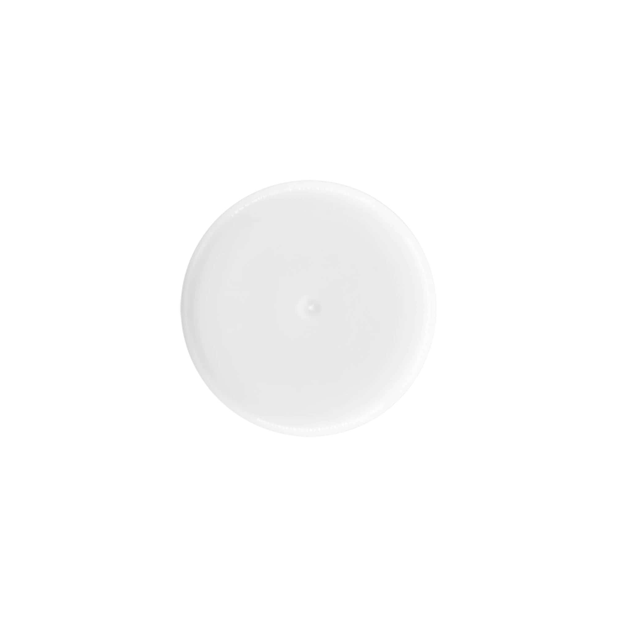 Kappe til 50 ml roll-on-flaske, PP-plast, hvid, til tud: skruelåg Kappe til 50 ml roll-on-flaske, PP-plast, hvid, til tud: skruelåg