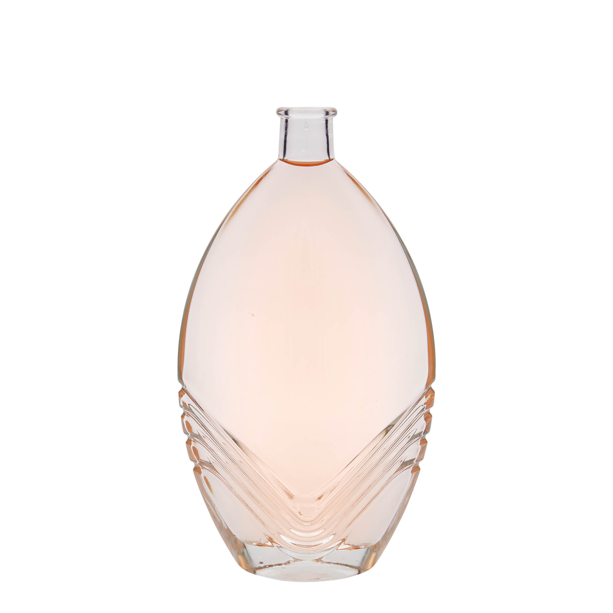 500 ml glasflaske 'Florence', oval, åbning: kork