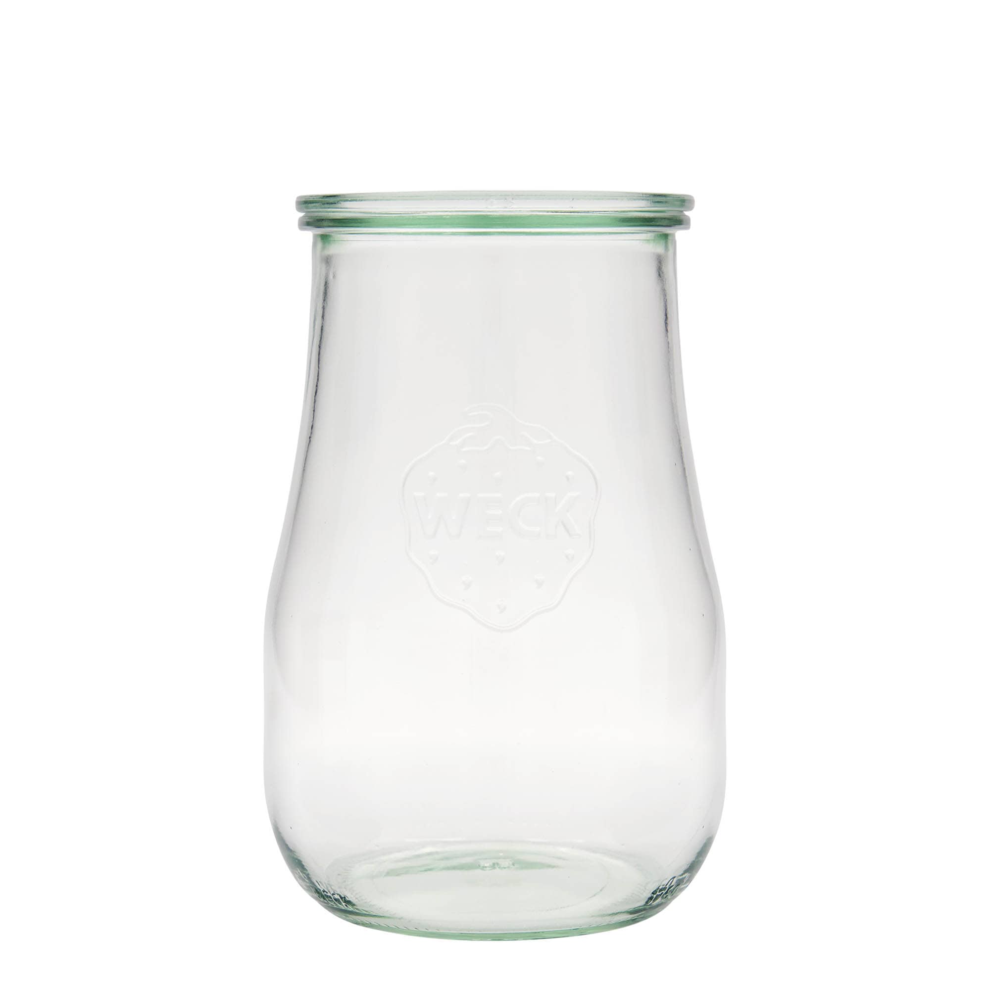 4x 1750 ml WECK-tulipanglas med glaslåg RR 100