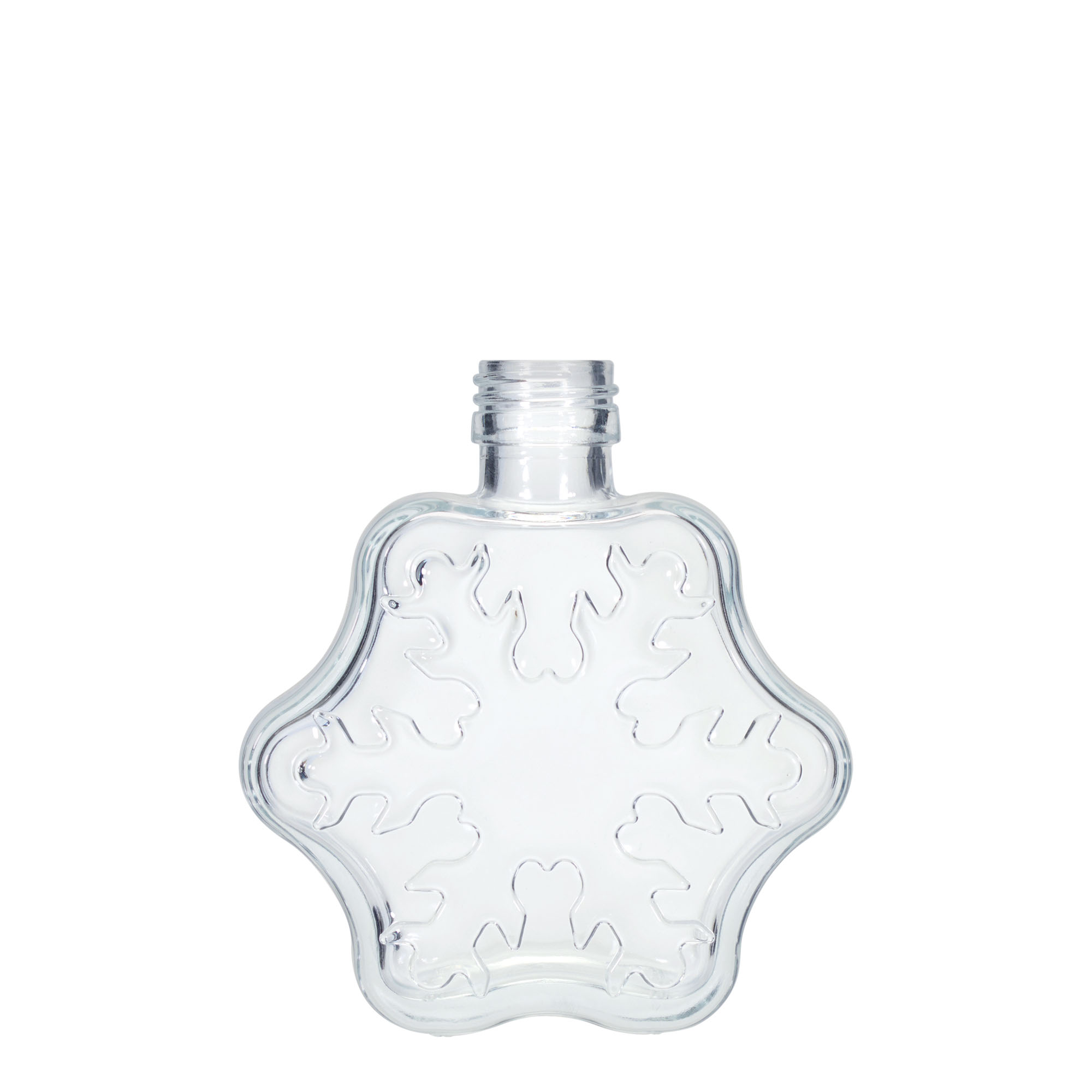 200 ml glasflaske 'Snefnug', åbning: PP 28 200 ml glasflaske 'Snefnug', åbning: PP 28