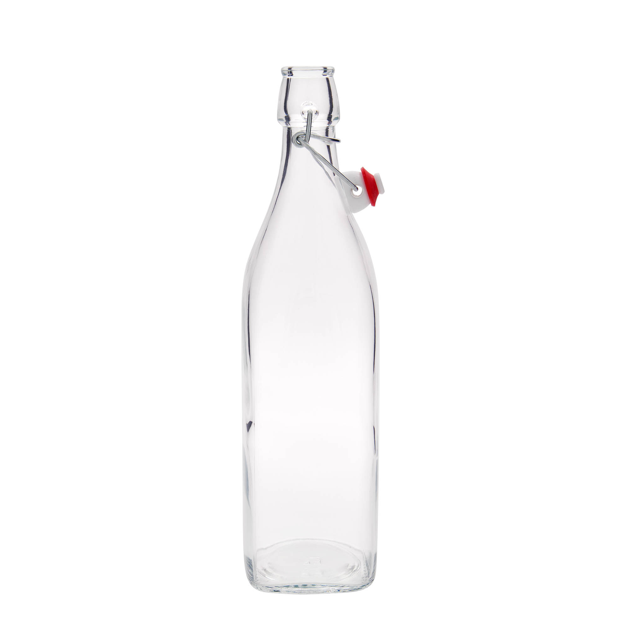 1.000 ml glasflaske »Swing, firkantet, åbning: patentlukning