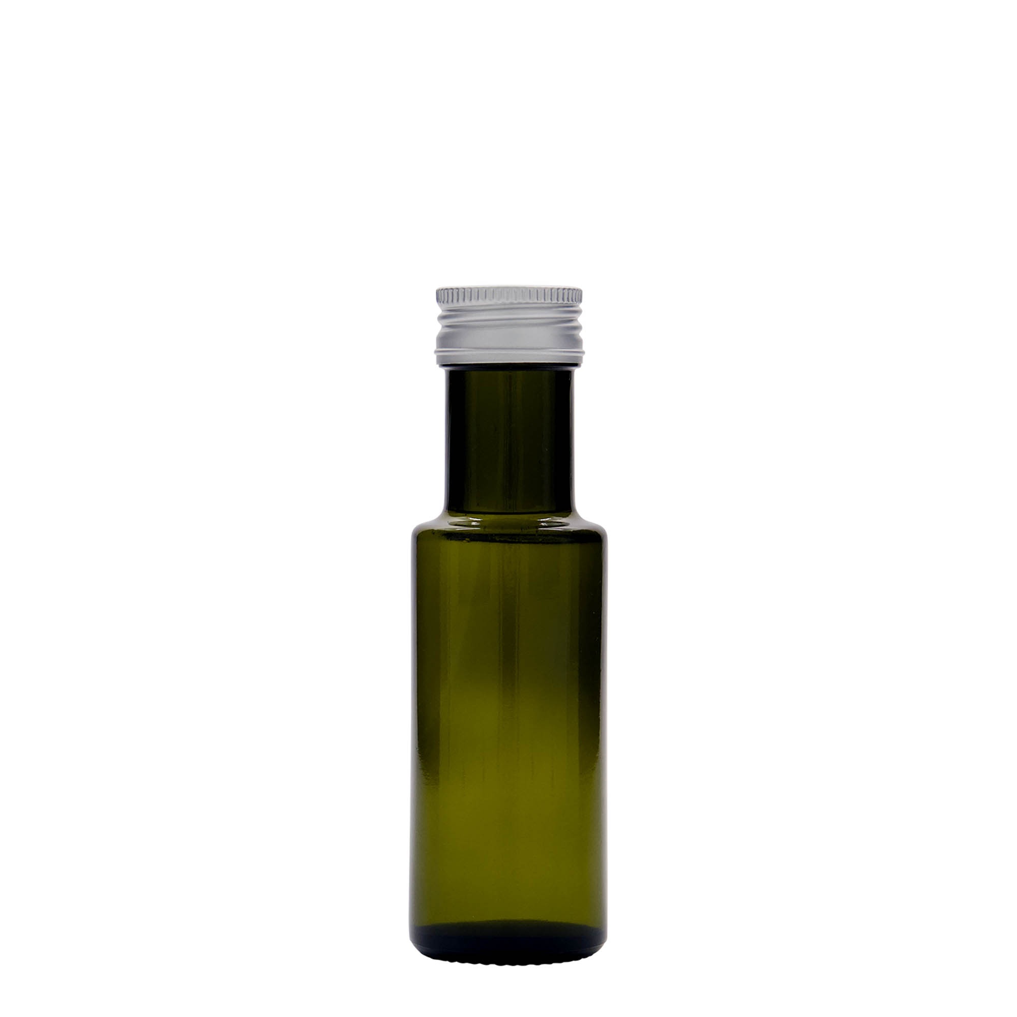 100 ml glasflaske 'Dorica', antikgrøn, åbning: PP 31,5 100 ml glasflaske 'Dorica', antikgrøn, åbning: PP 31,5