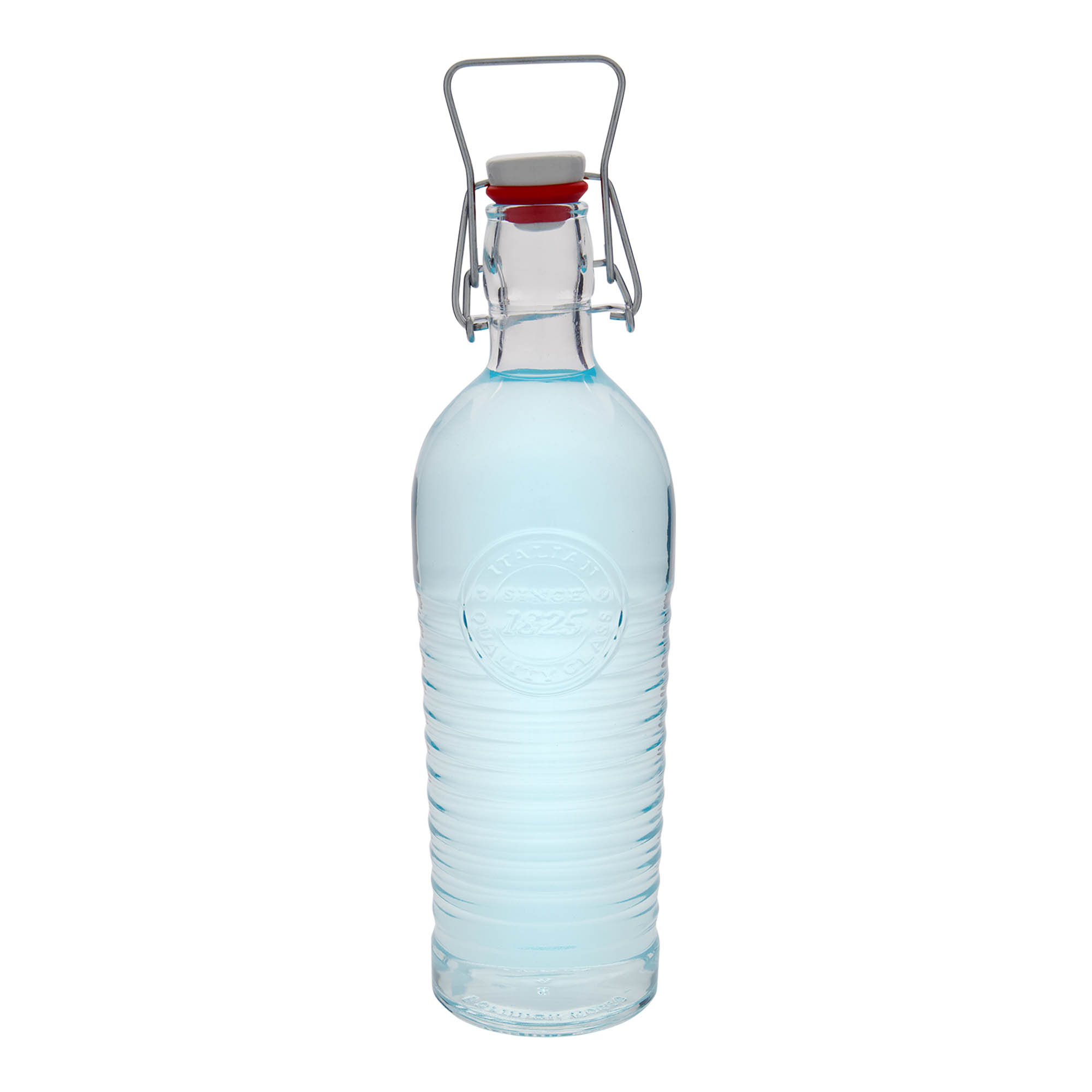 1.200 ml glasflaske 'Officina 1825', åbning: klemme/lukke-mekanisme 1.200 ml glasflaske 'Officina 1825', åbning: klemme/lukke-mekanisme