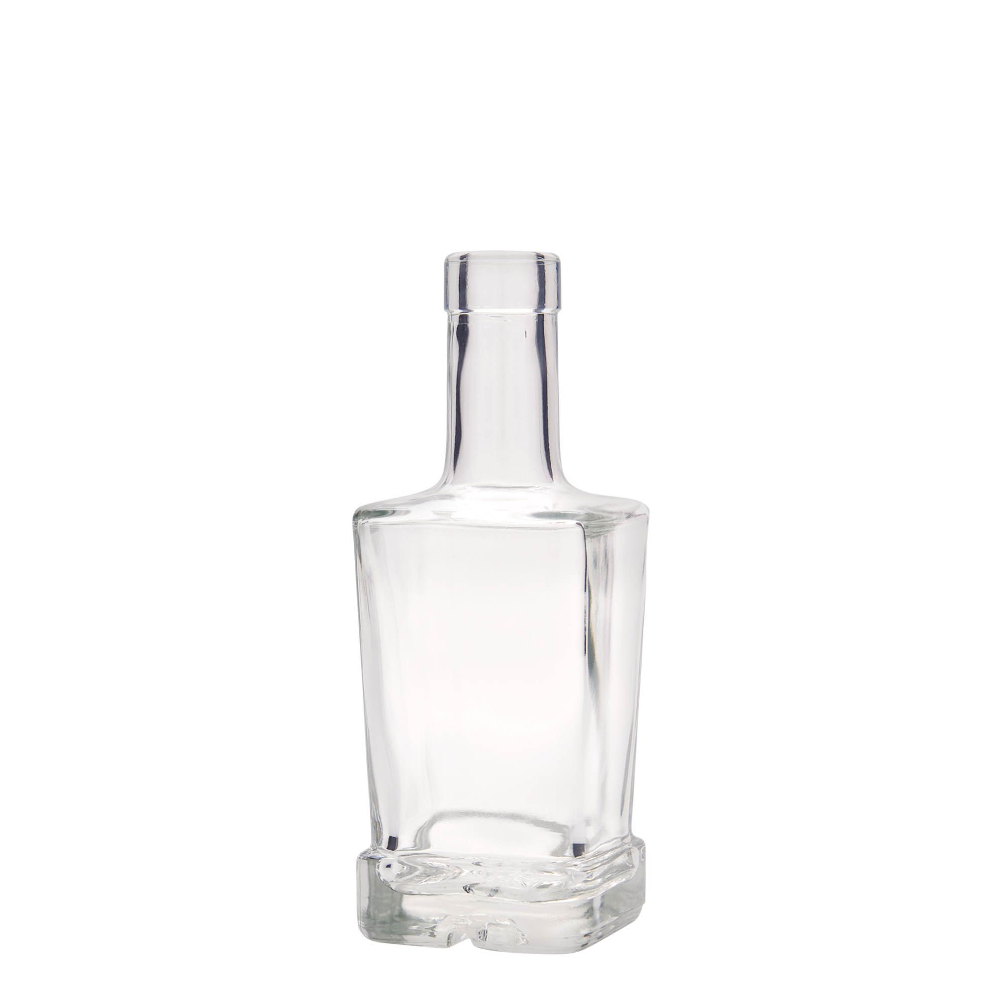 250 ml glasflaske 'Rene', firkantet, åbning: kork 250 ml glasflaske 'Rene', firkantet, åbning: kork