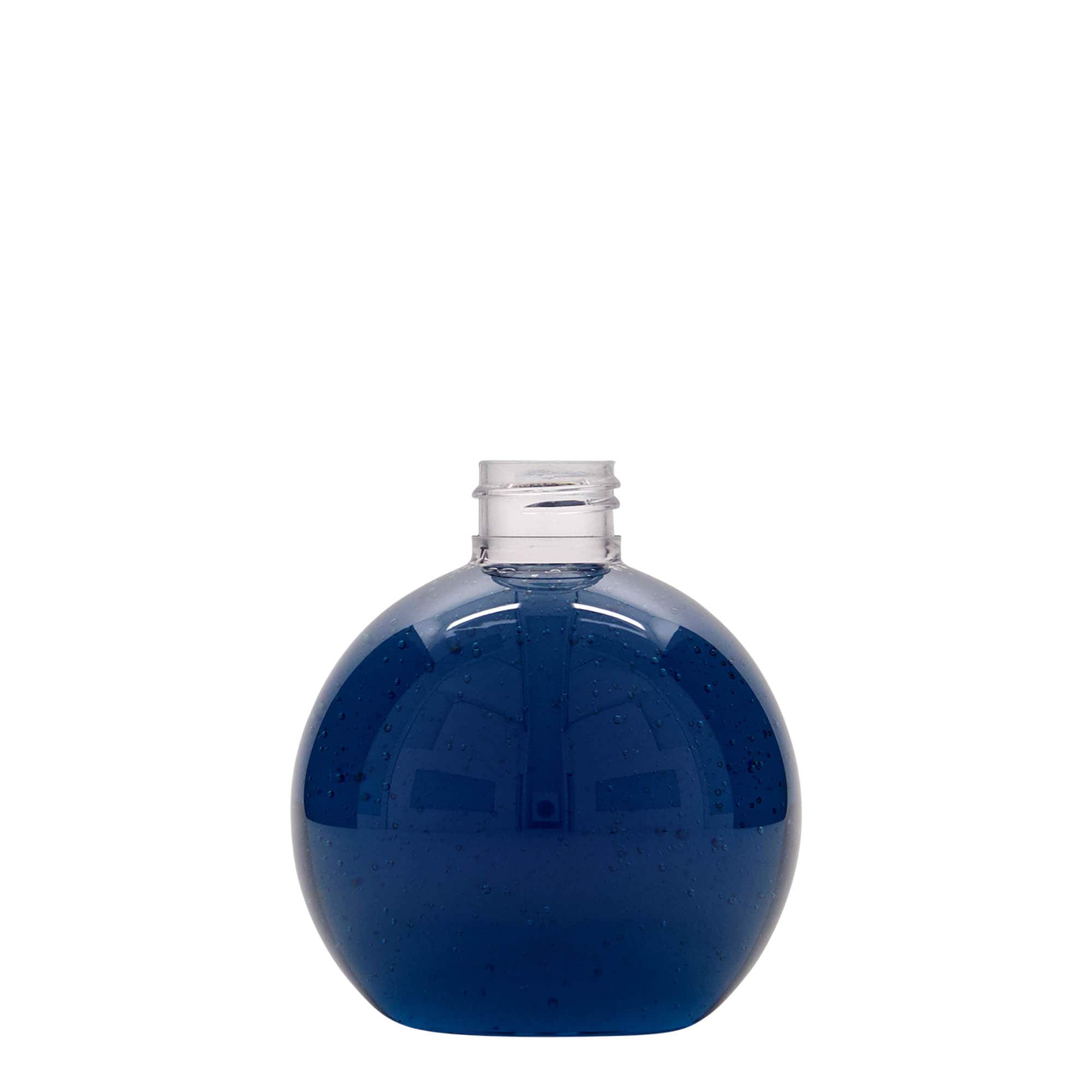 250 ml PET-flaske »Perry«, rund, plastik, åbning: 24/410