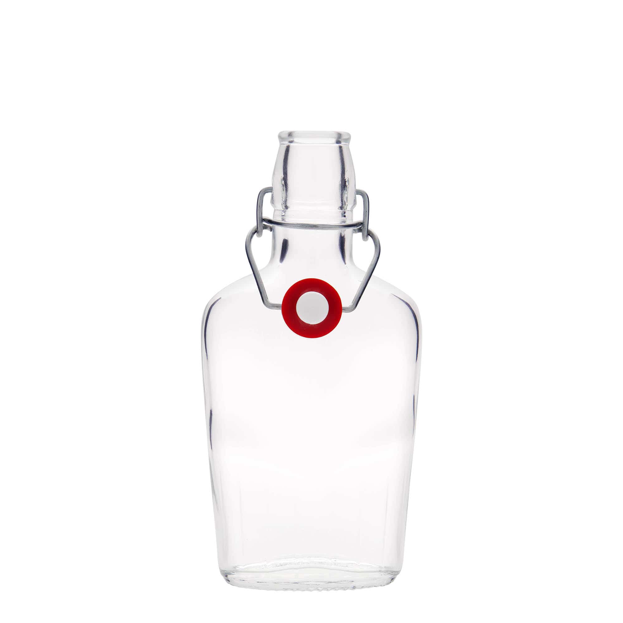 250 ml glasflaske 'Fiaschetta', oval, åbning: Patentlåg