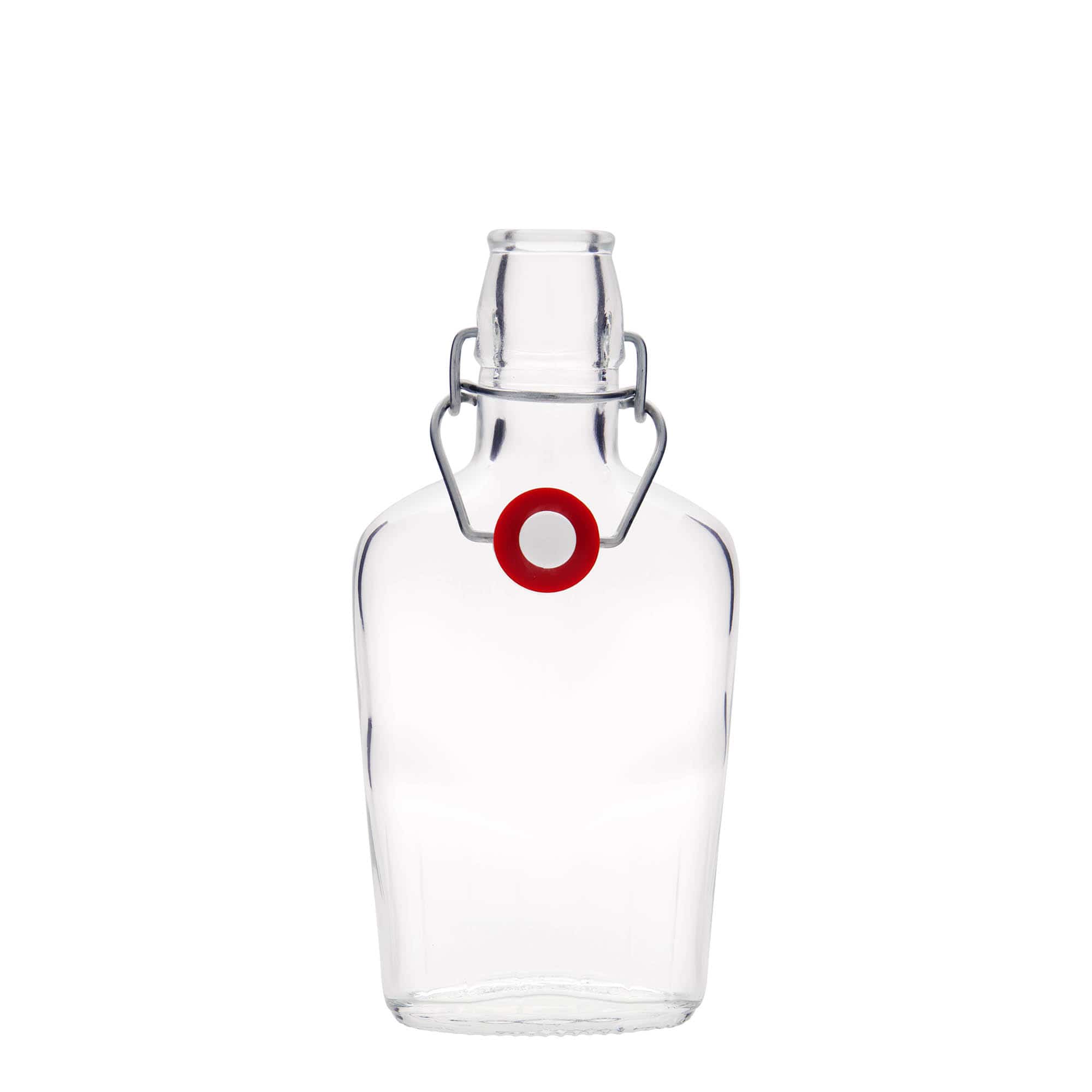 250 ml glasflaske 'Fiaschetta', oval, åbning: Patentlåg