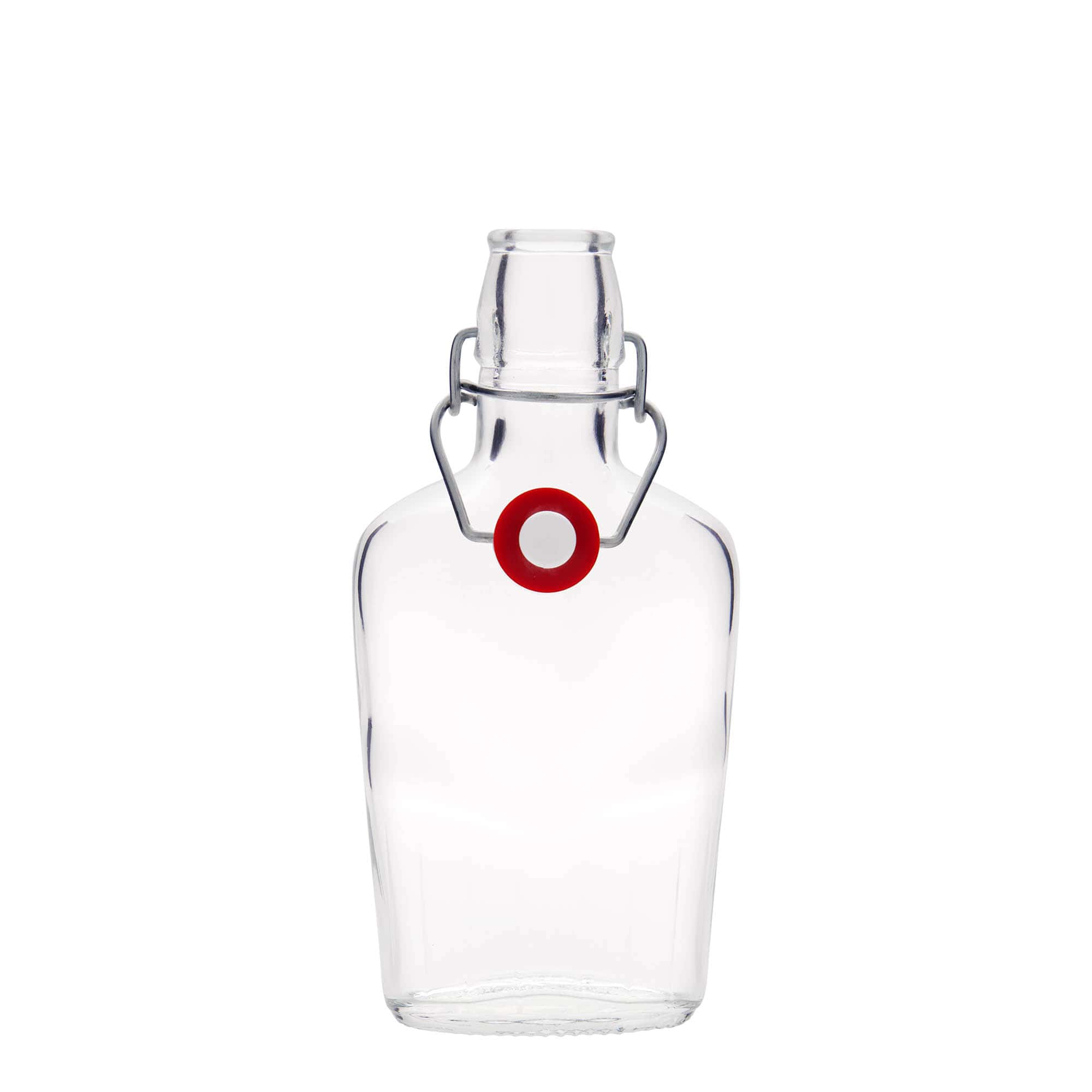 250 ml glasflaske »Fiaschetta«, oval, åbning: hængelås-lukning