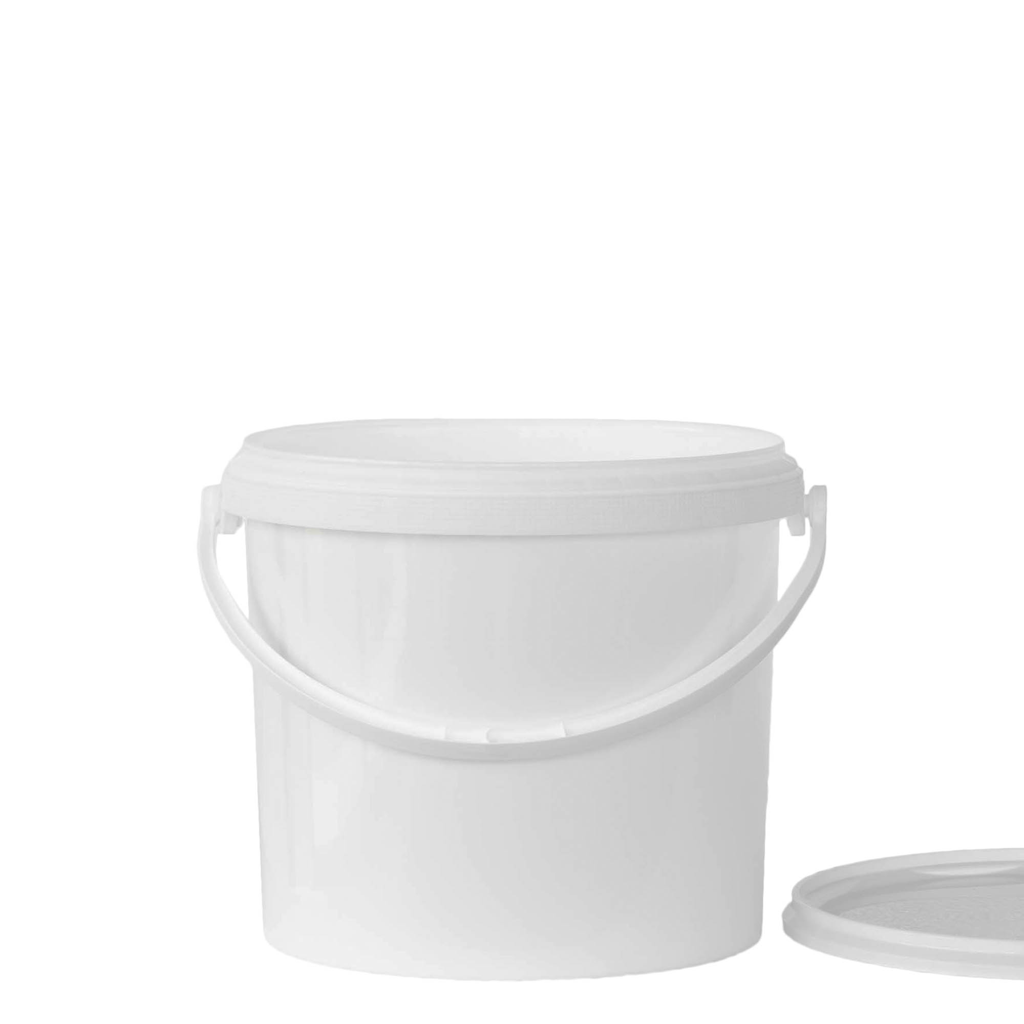 5 l spand, PP-plast, hvid