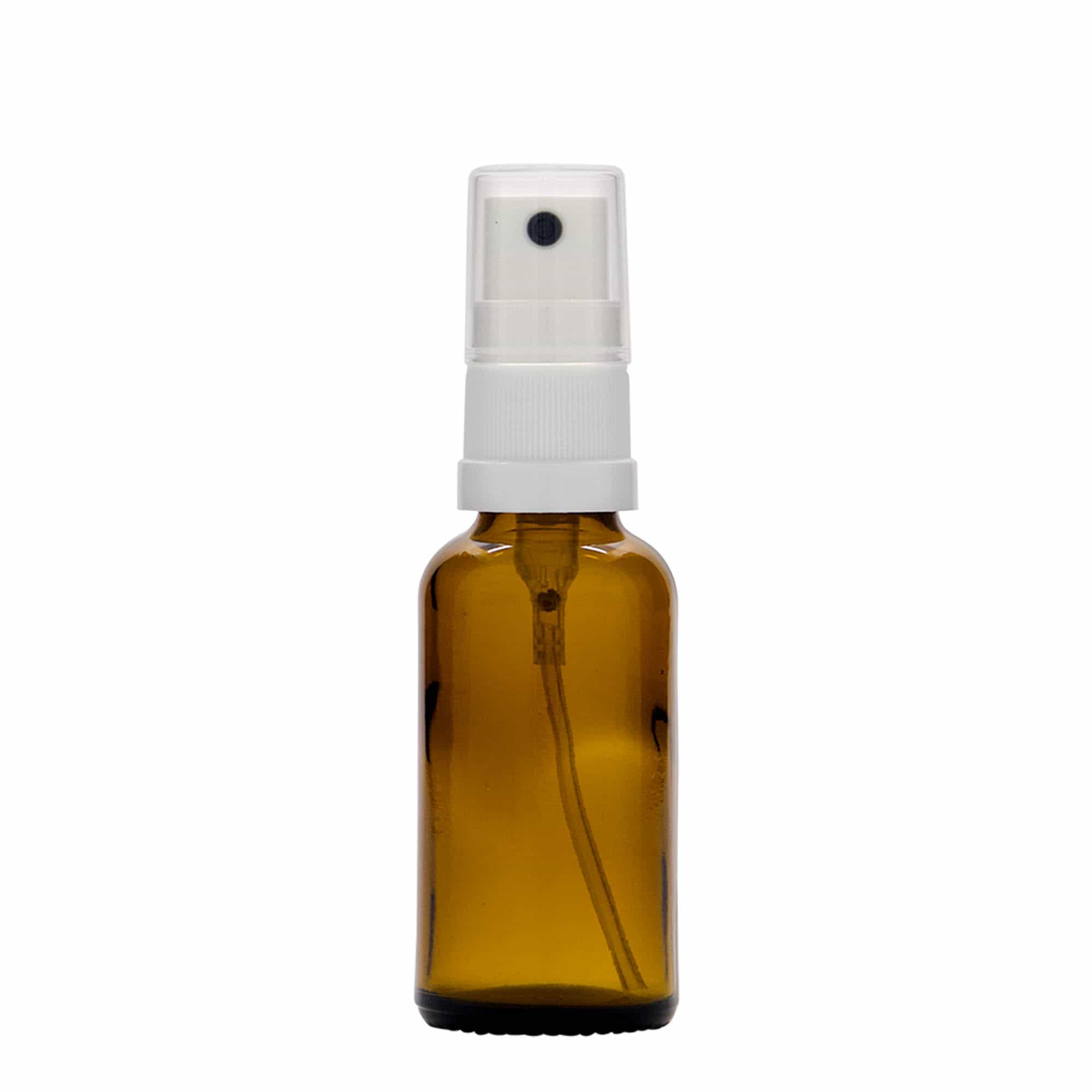 30 ml sprayflaske medicin, glas, brun, åbning: DIN 18