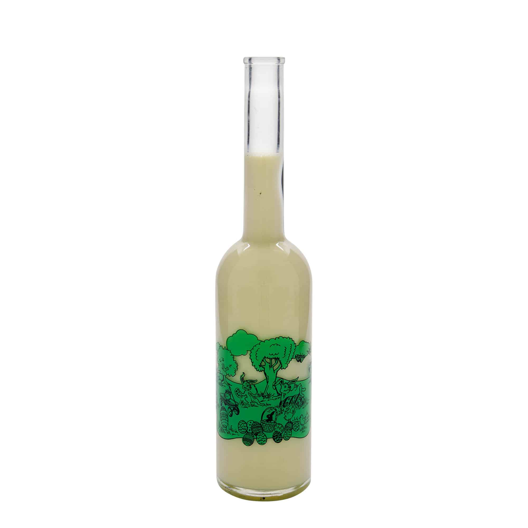 500 ml glasflaske 'Opera', motiv: Glædelig påske, åbning: prop 500 ml glasflaske 'Opera', motiv: Glædelig påske, åbning: prop