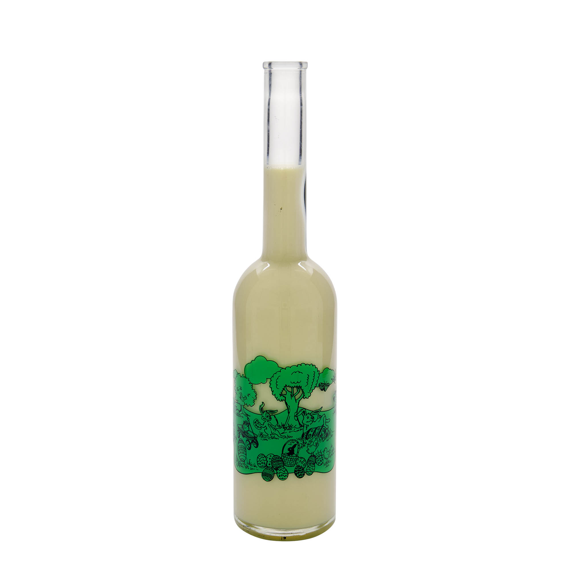 500 ml glasflaske 'Opera', motiv: Glædelig påske, åbning: prop 500 ml glasflaske 'Opera', motiv: Glædelig påske, åbning: prop
