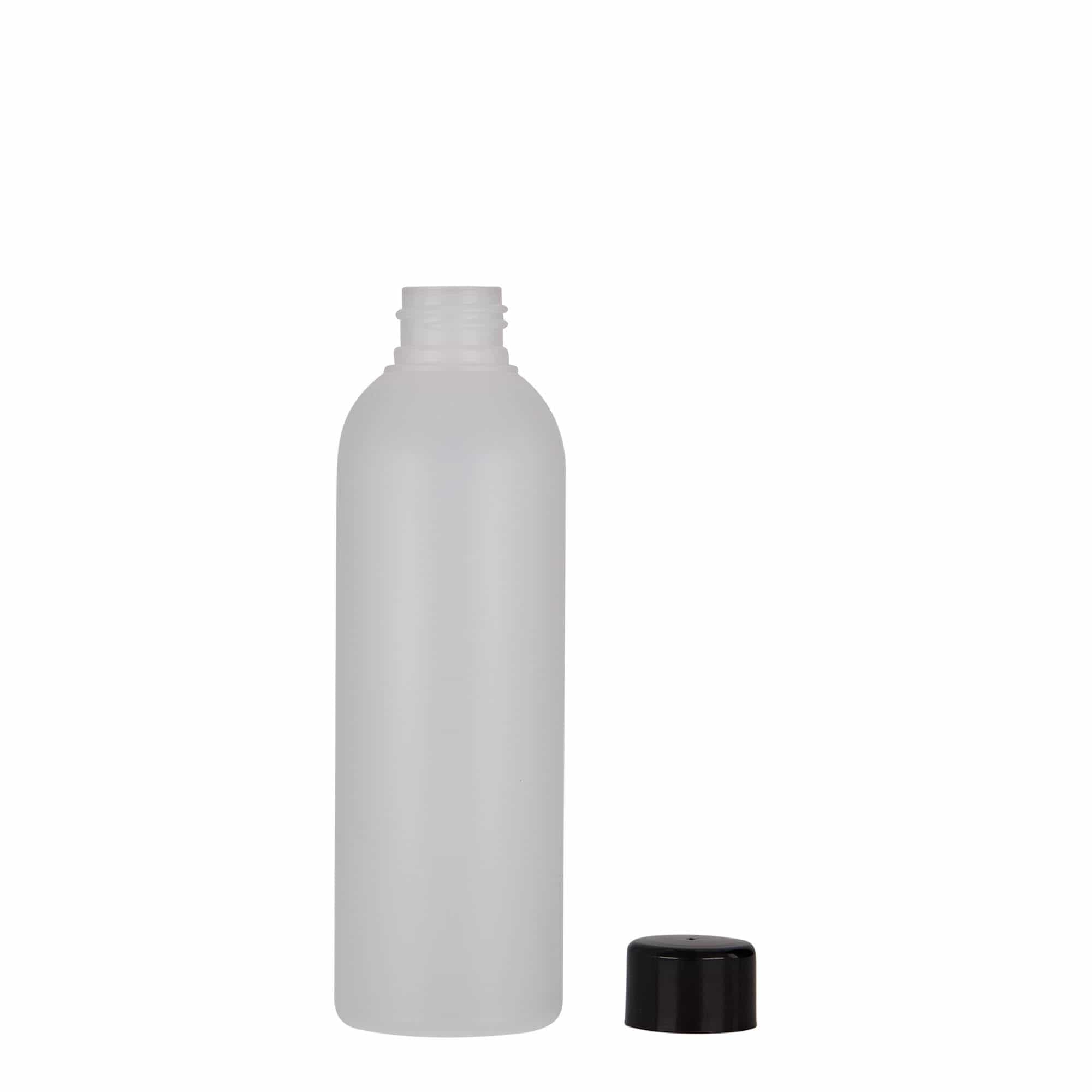 200 ml plastikflaske »Tuffy«, HDPE, natur, åbning: 24/410