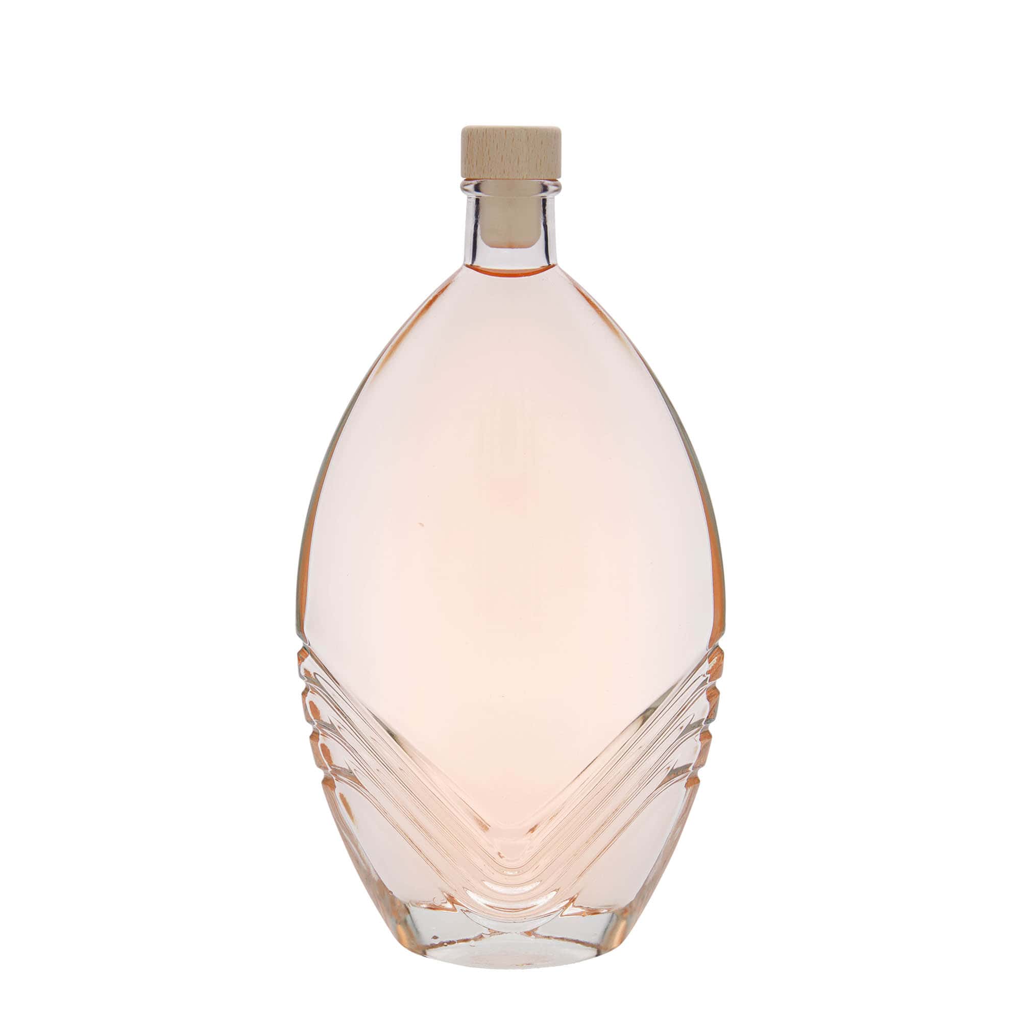 500 ml glasflaske 'Florence', oval, åbning: Kork