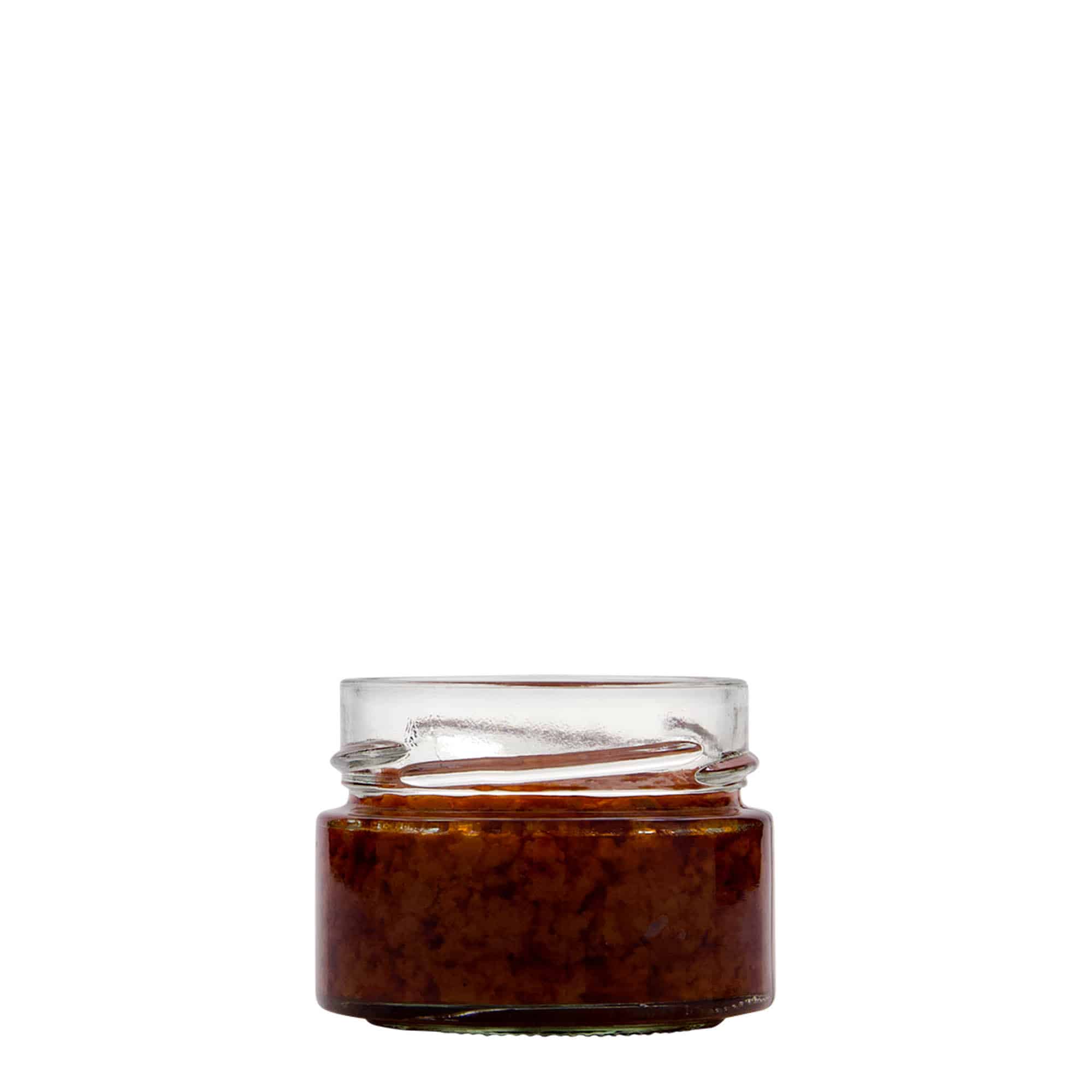 130 ml rundt glas 'Aurora', åbning: Deep-Twist-Off (DTO 66) 130 ml rundt glas 'Aurora', åbning: Deep-Twist-Off (DTO 66)