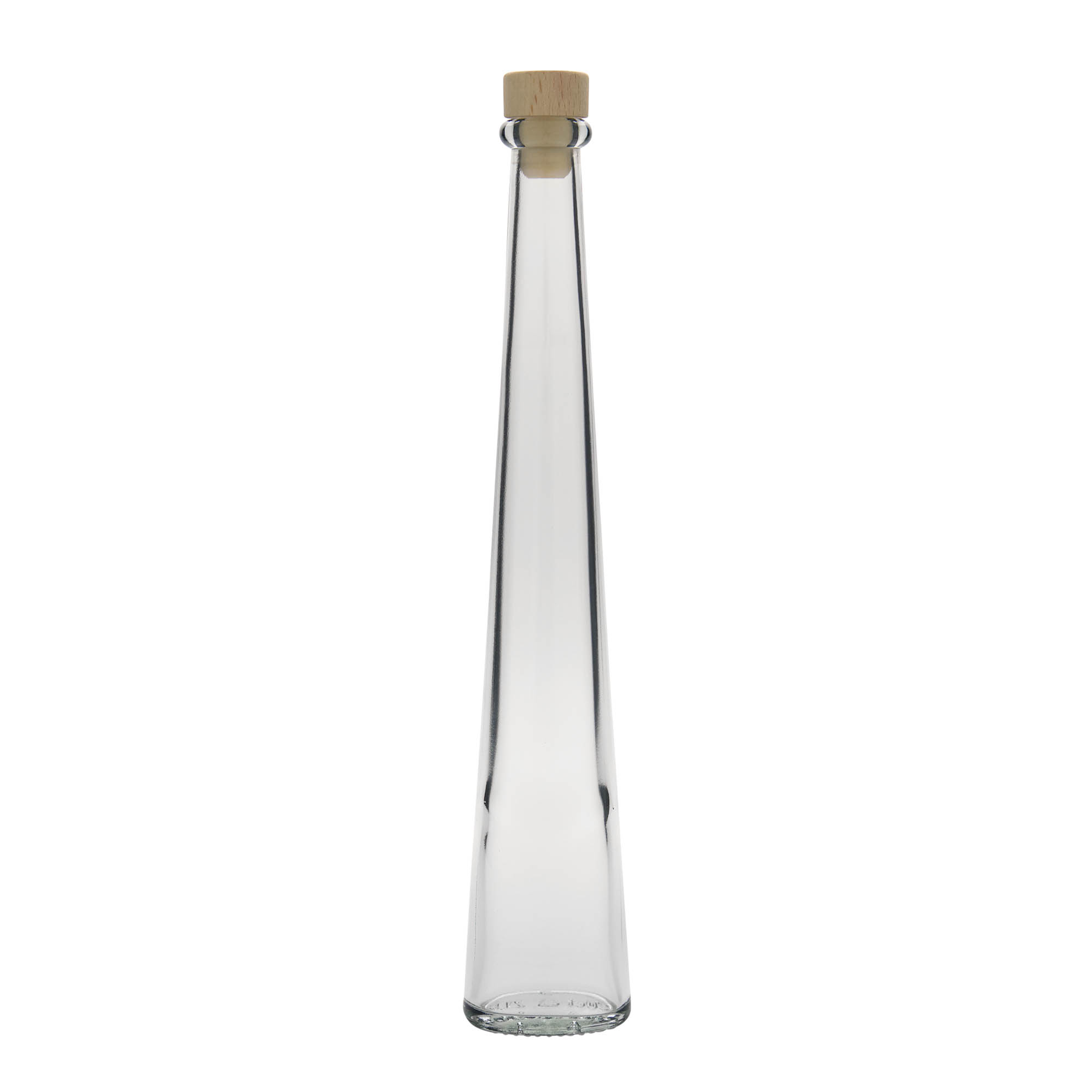 200 ml glasflaske 'Dama Ovale', oval, åbning: kork