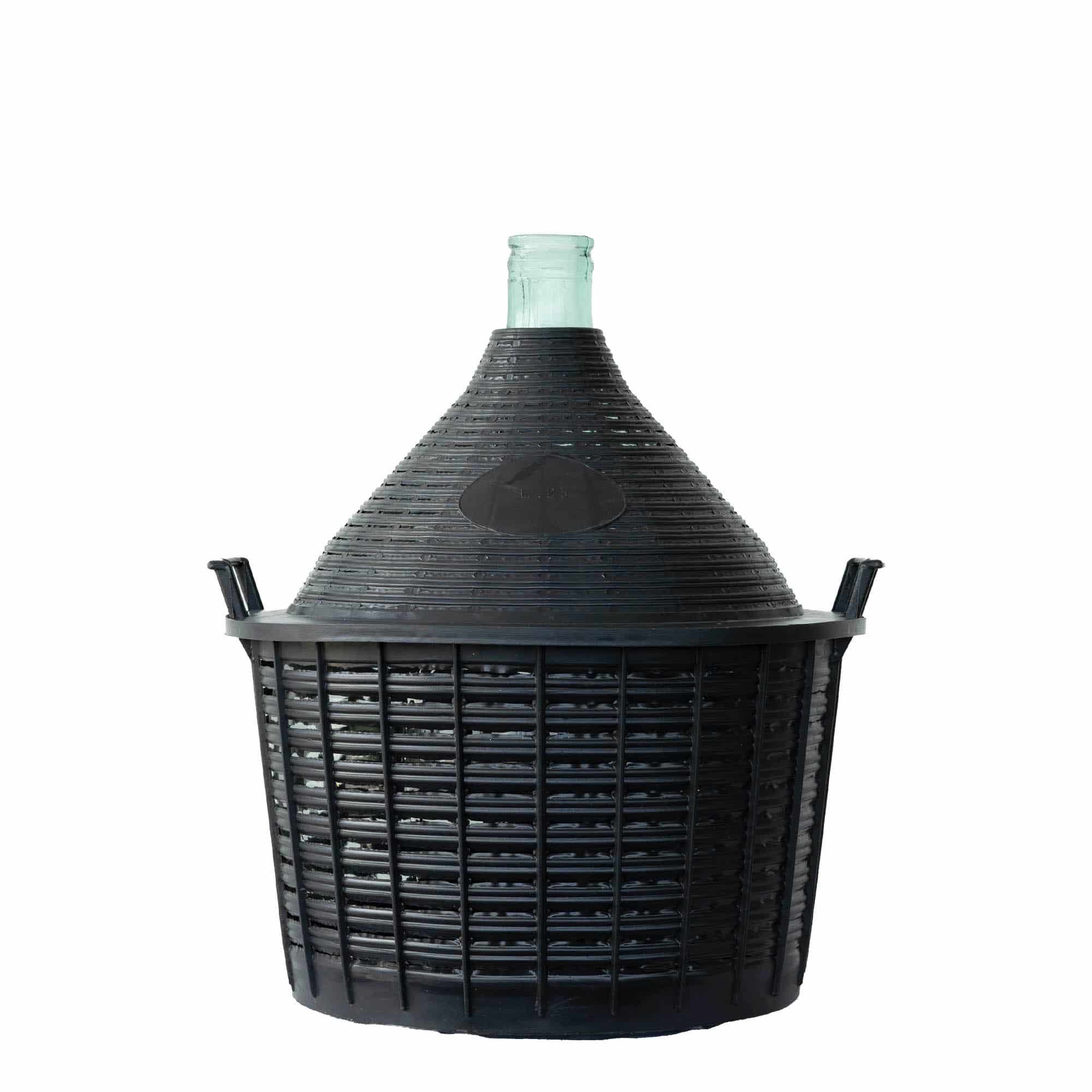 25 l ballonflaske, smalhalset, glas, åbning: Hætte 25 l ballonflaske, smalhalset, glas, åbning: Hætte