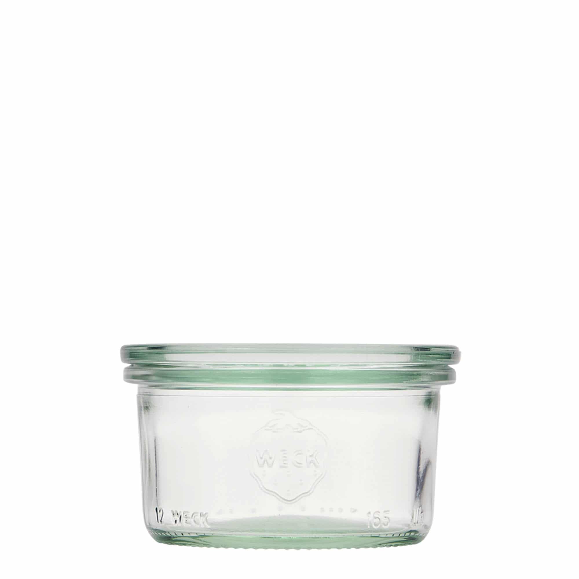 165 ml cylindrisk WECK-sylteglas, åbning: Rund kant 165 ml cylindrisk WECK-sylteglas, åbning: Rund kant