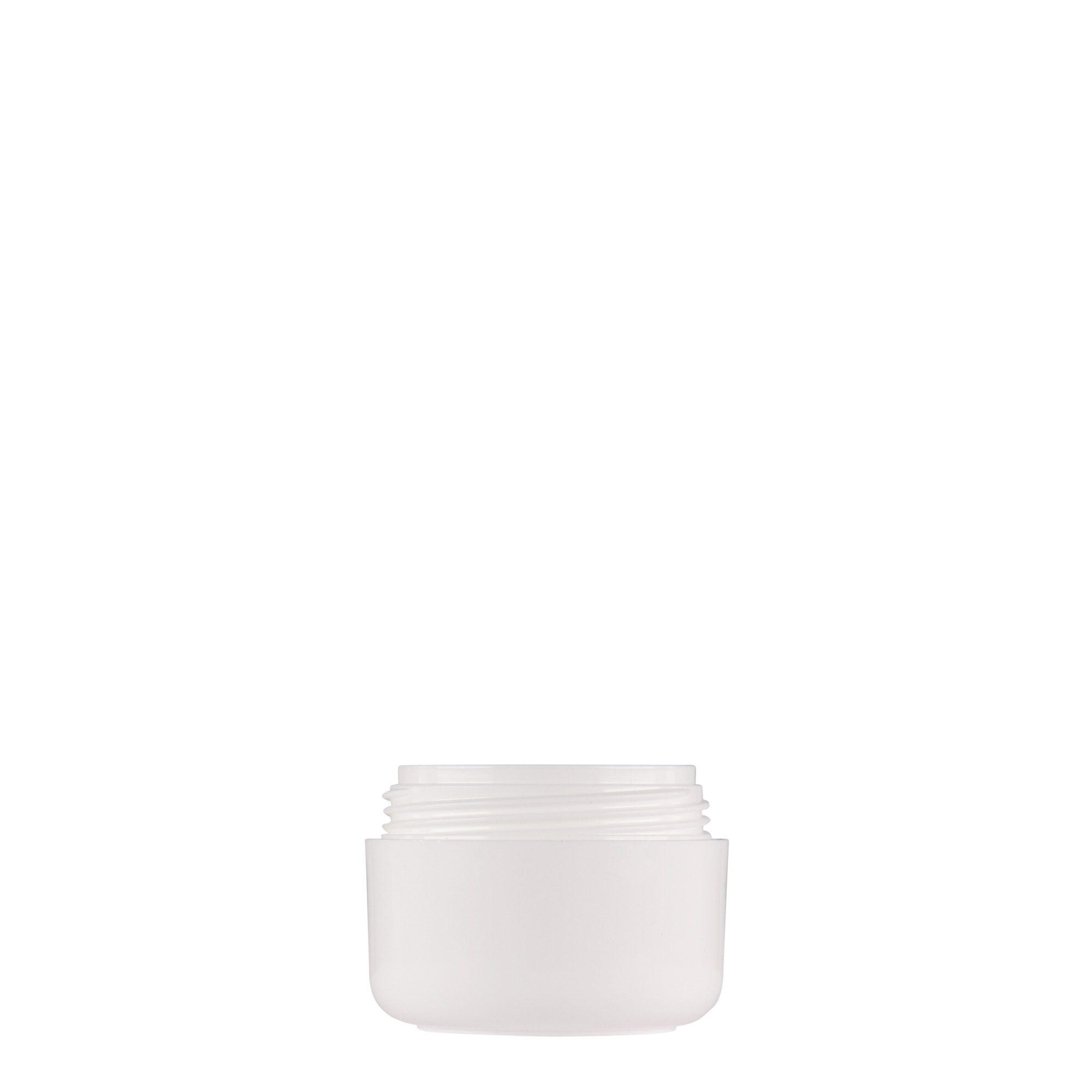 15 ml plastikdåse 'Bianca', PP, hvid, åbning: skruelåg 15 ml plastikdåse 'Bianca', PP, hvid, åbning: skruelåg