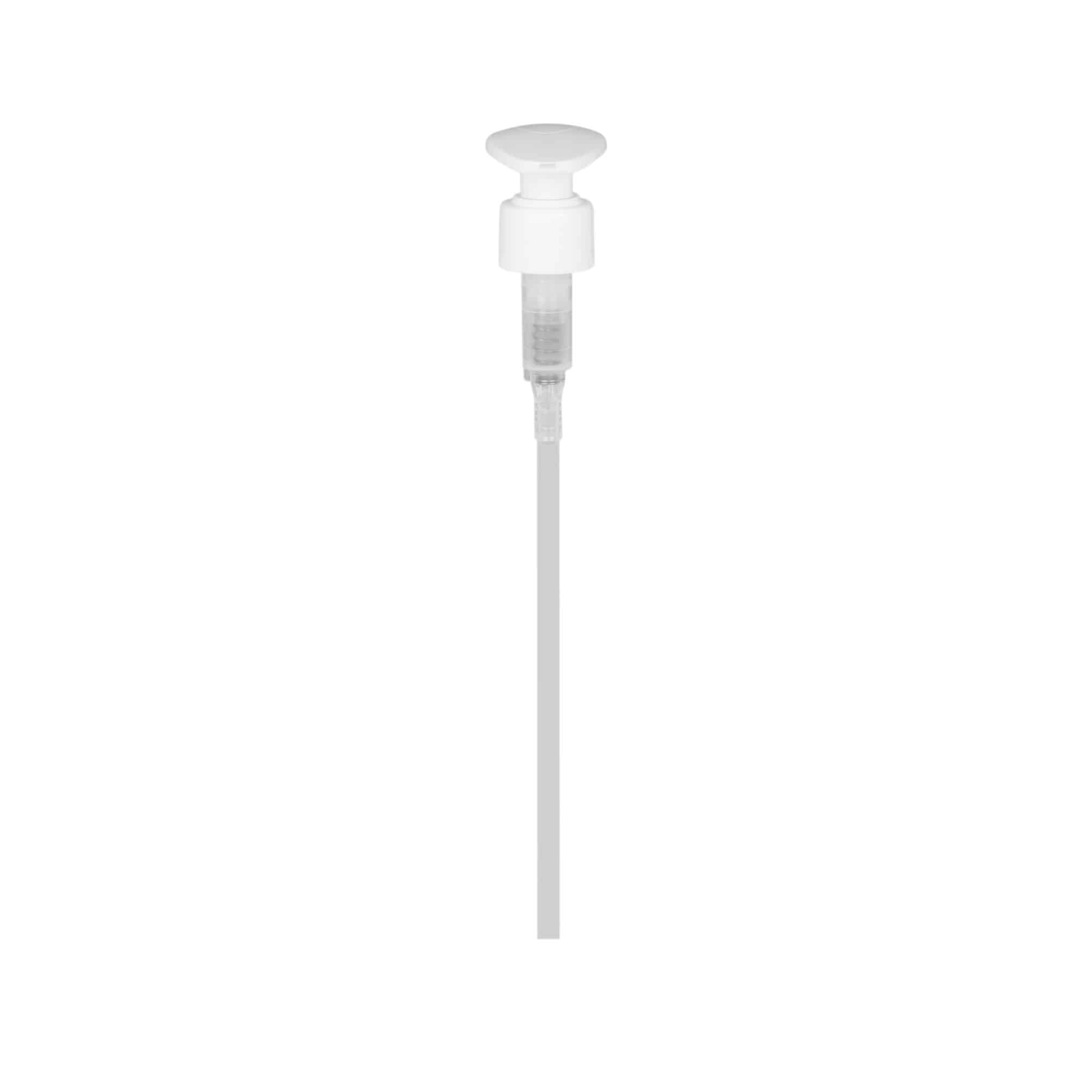 Skruelåg dispenserpumpe, PP-plast, hvid, til åbning: 24/410