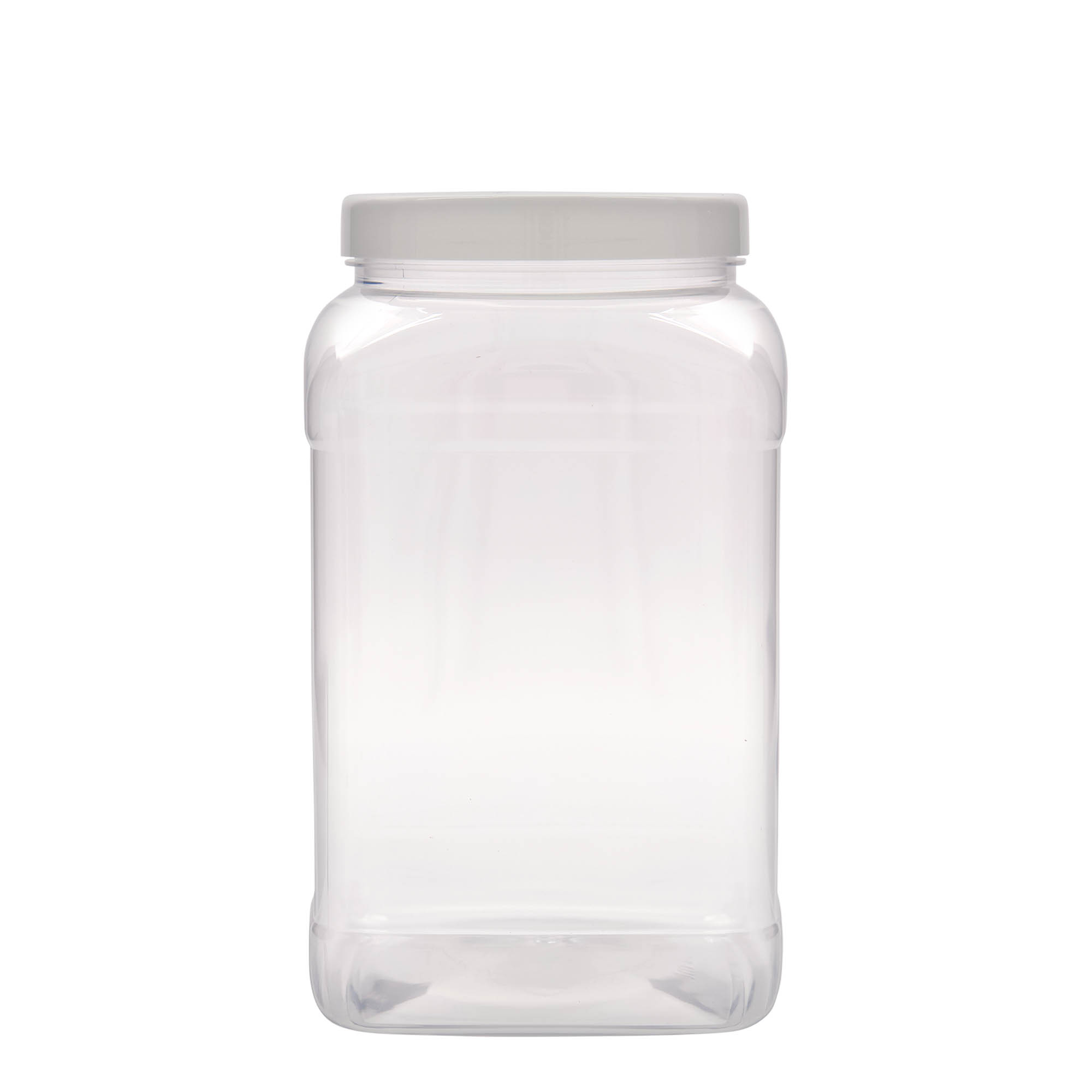 3.000 ml PET-dåse »Dana«, kvadratisk, plast, åbning: 110/400