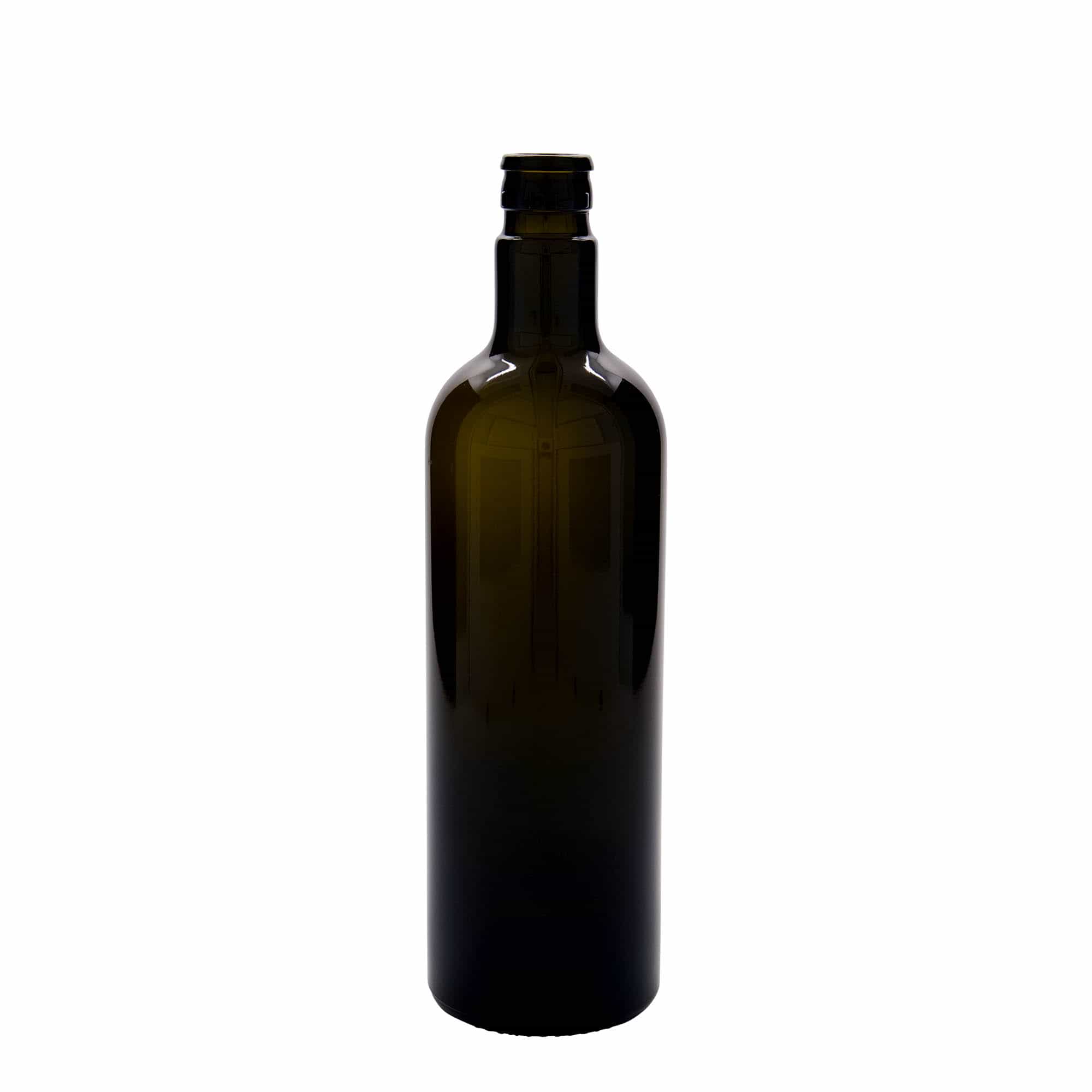750 ml eddike-/olieflaske 'Willy New', glas, antikgrøn, åbning: DOP 750 ml eddike-/olieflaske 'Willy New', glas, antikgrøn, åbning: DOP