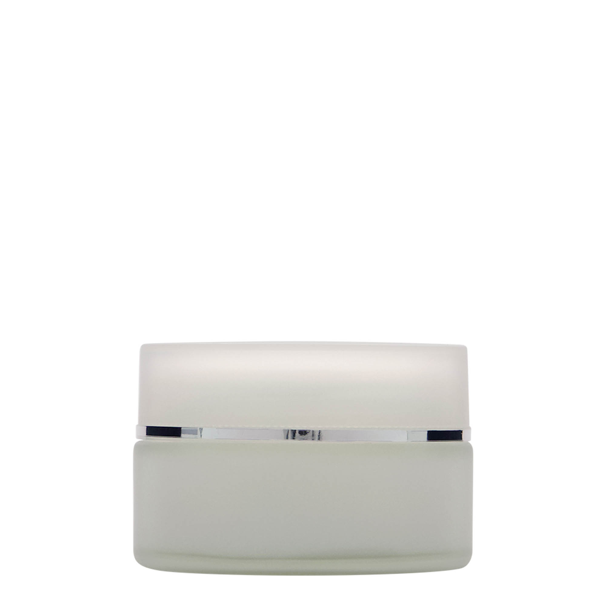 100 ml krukke »Platin Edition«, glas, frostet, åbning: skruelåg