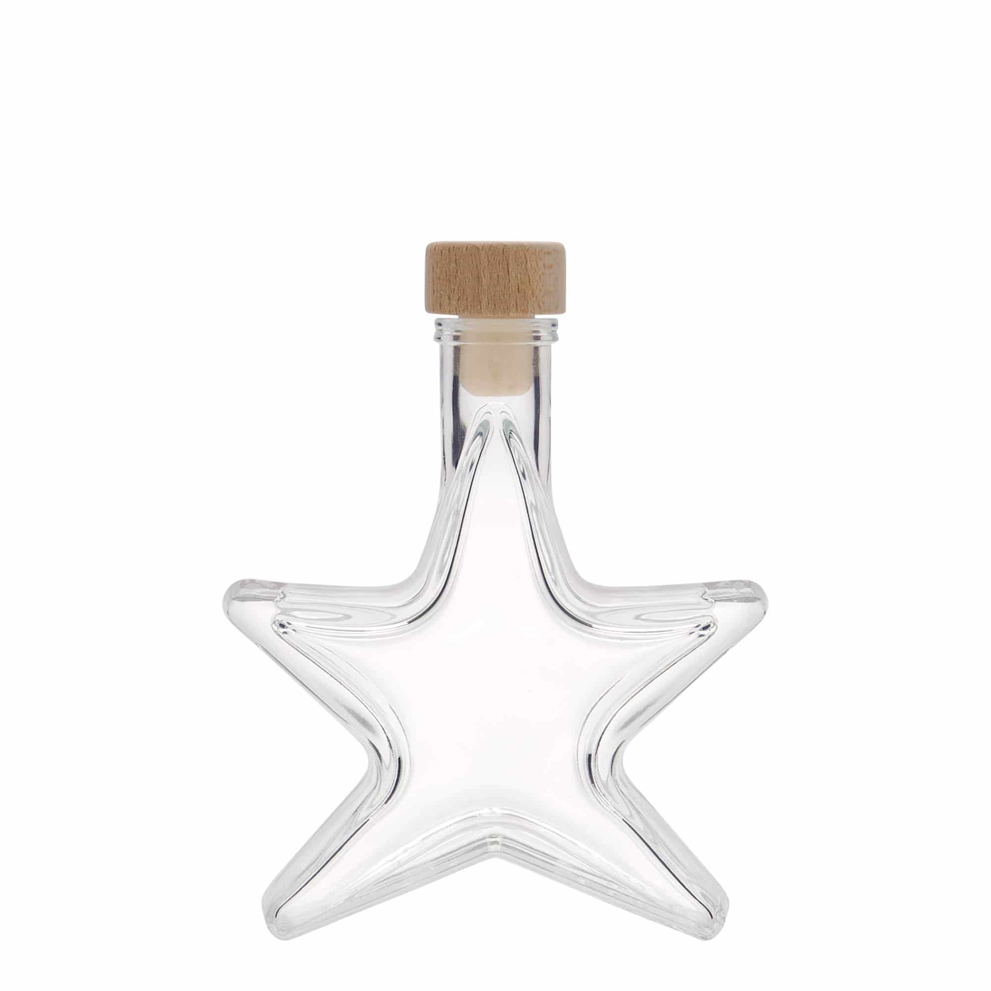 100 ml glasflaske 'Stjerne', åbning: kork