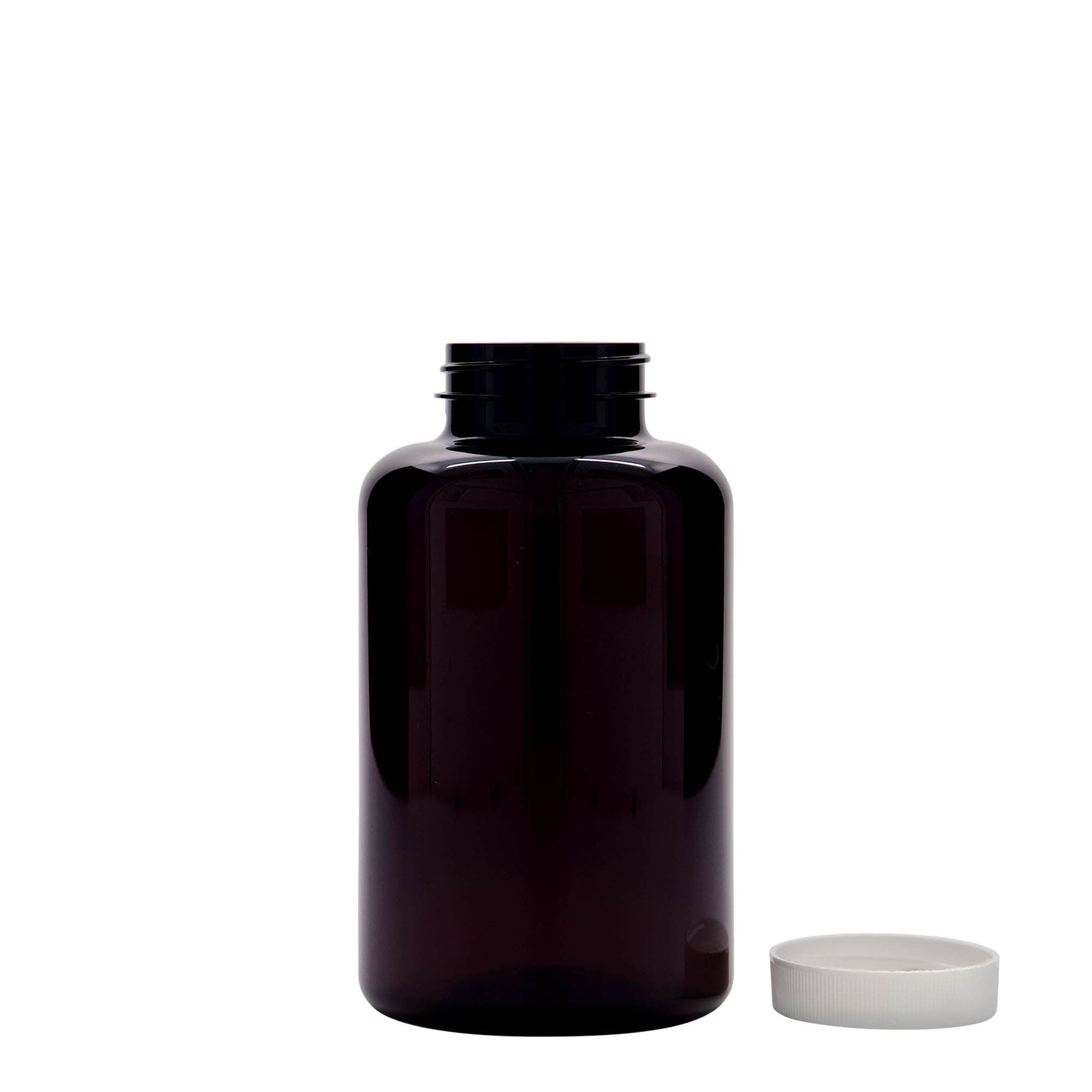 500 ml PET-flaske, plastik, brun, åbning: 45/400 500 ml PET-flaske, plastik, brun, åbning: 45/400