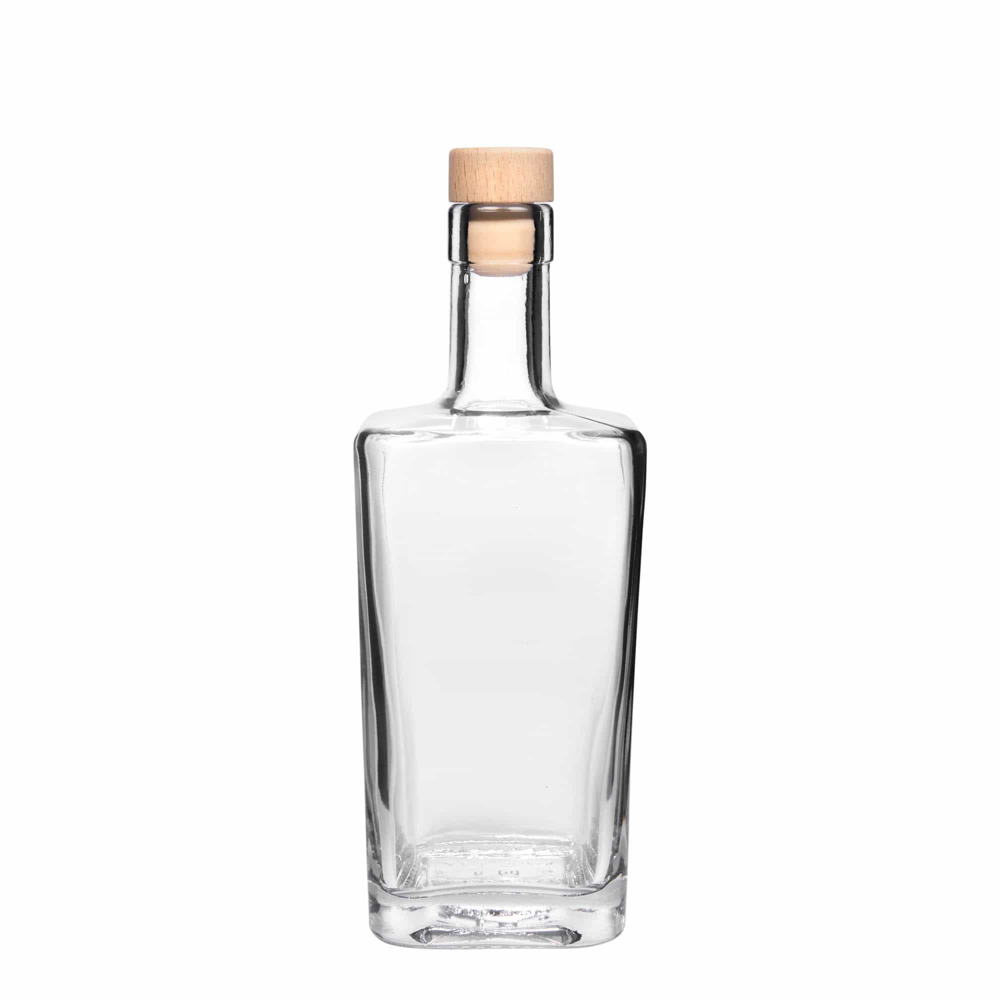 500 ml glasflaske »Noel«, firkantet, åbning: kork