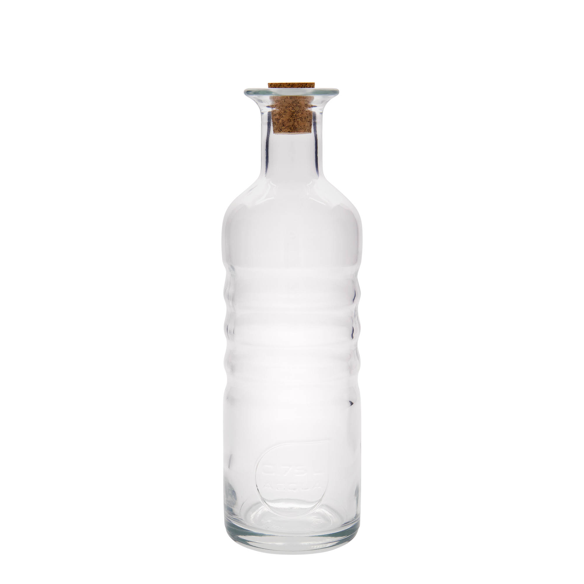 750 ml glasflaske 'Optima Acqua', åbning: kork