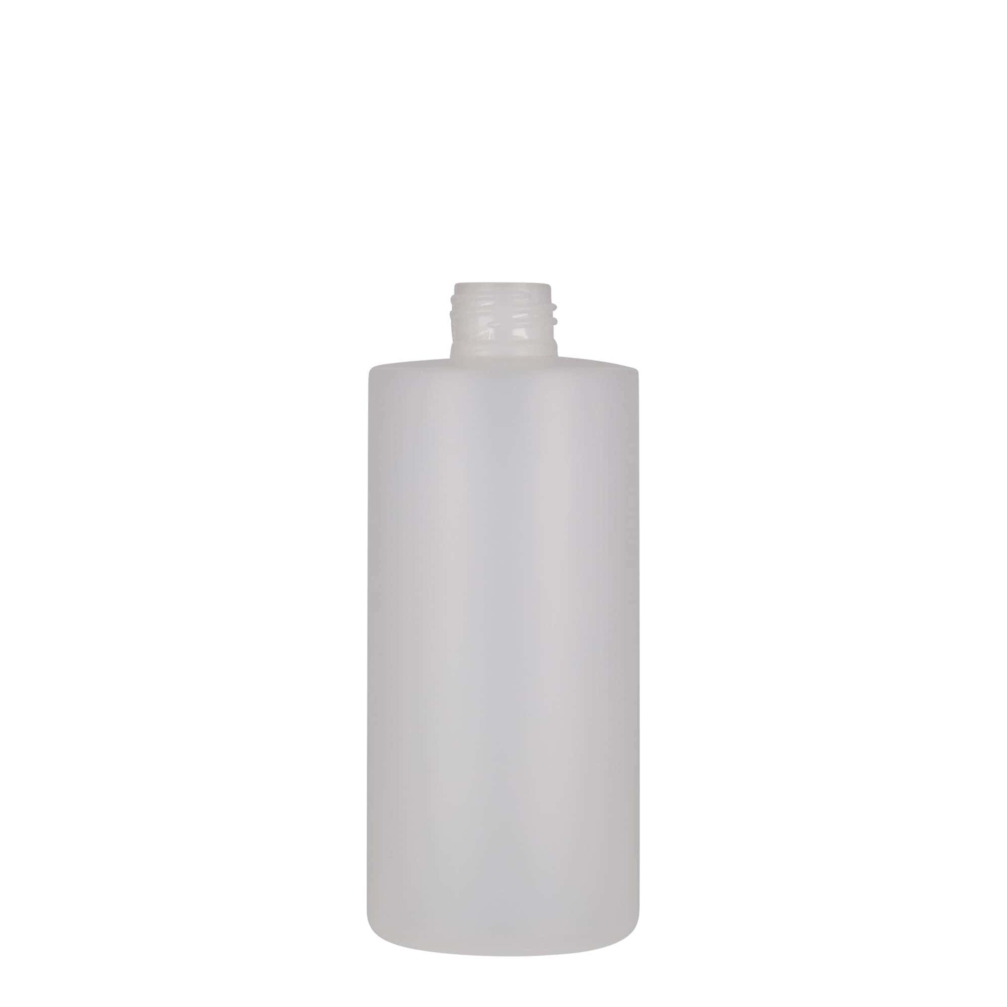 300 ml plastikflaske 'Pipe', HDPE, hvid, åbning: 24/410