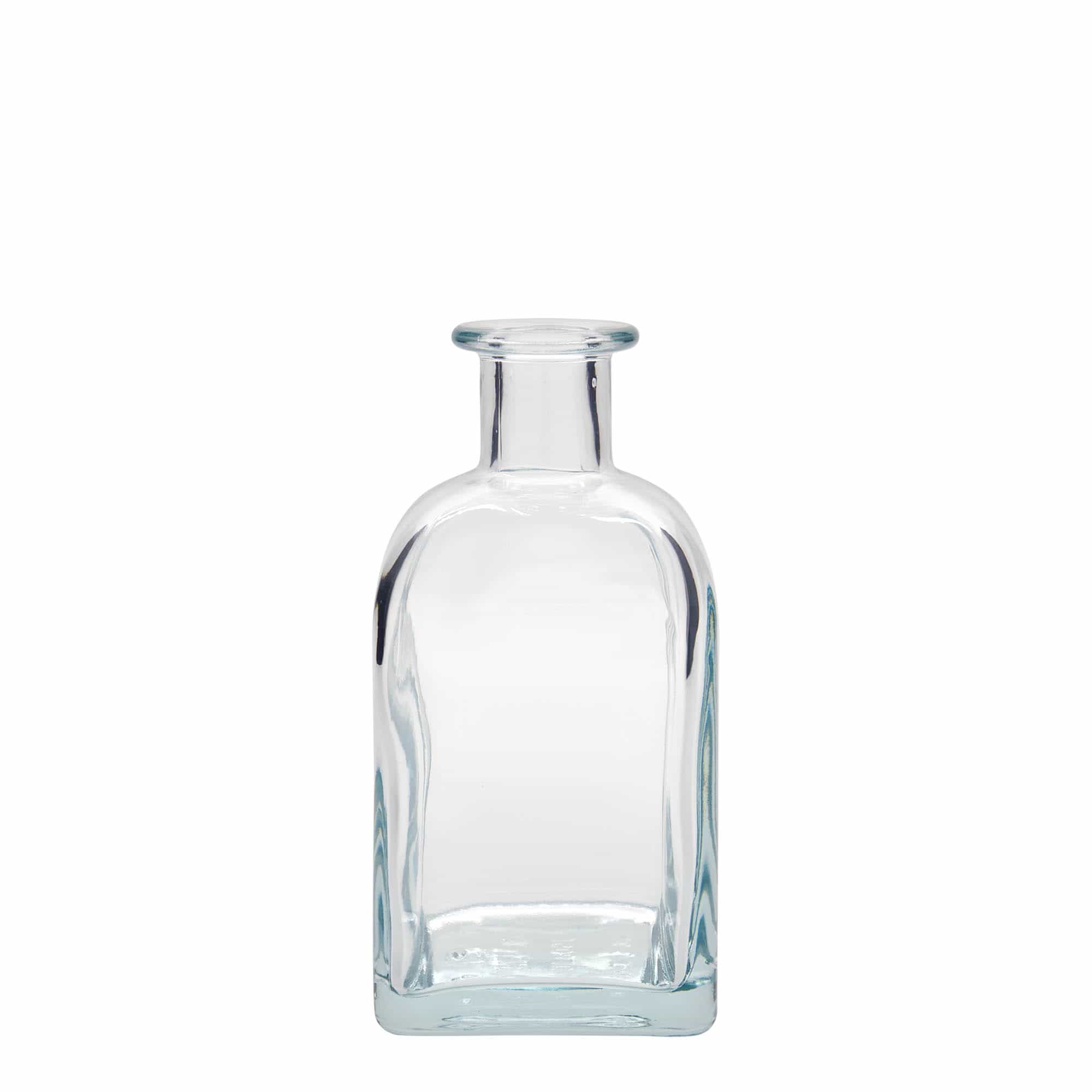 350 ml glasflaske Apotheker Carré, firkantet, åbning: kork