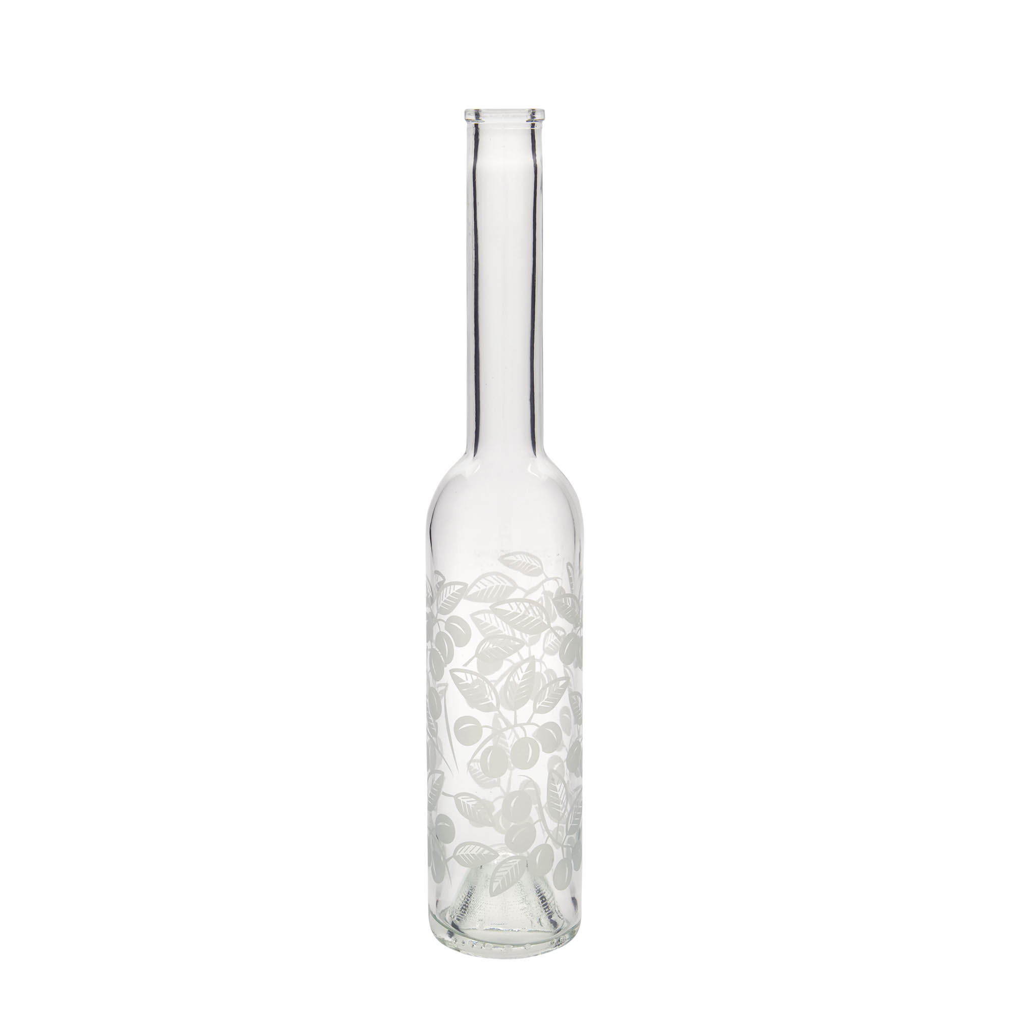 350 ml glasflaske 'Opera', motiv: Mirabeller, munding: kork 350 ml glasflaske 'Opera', motiv: Mirabeller, munding: kork