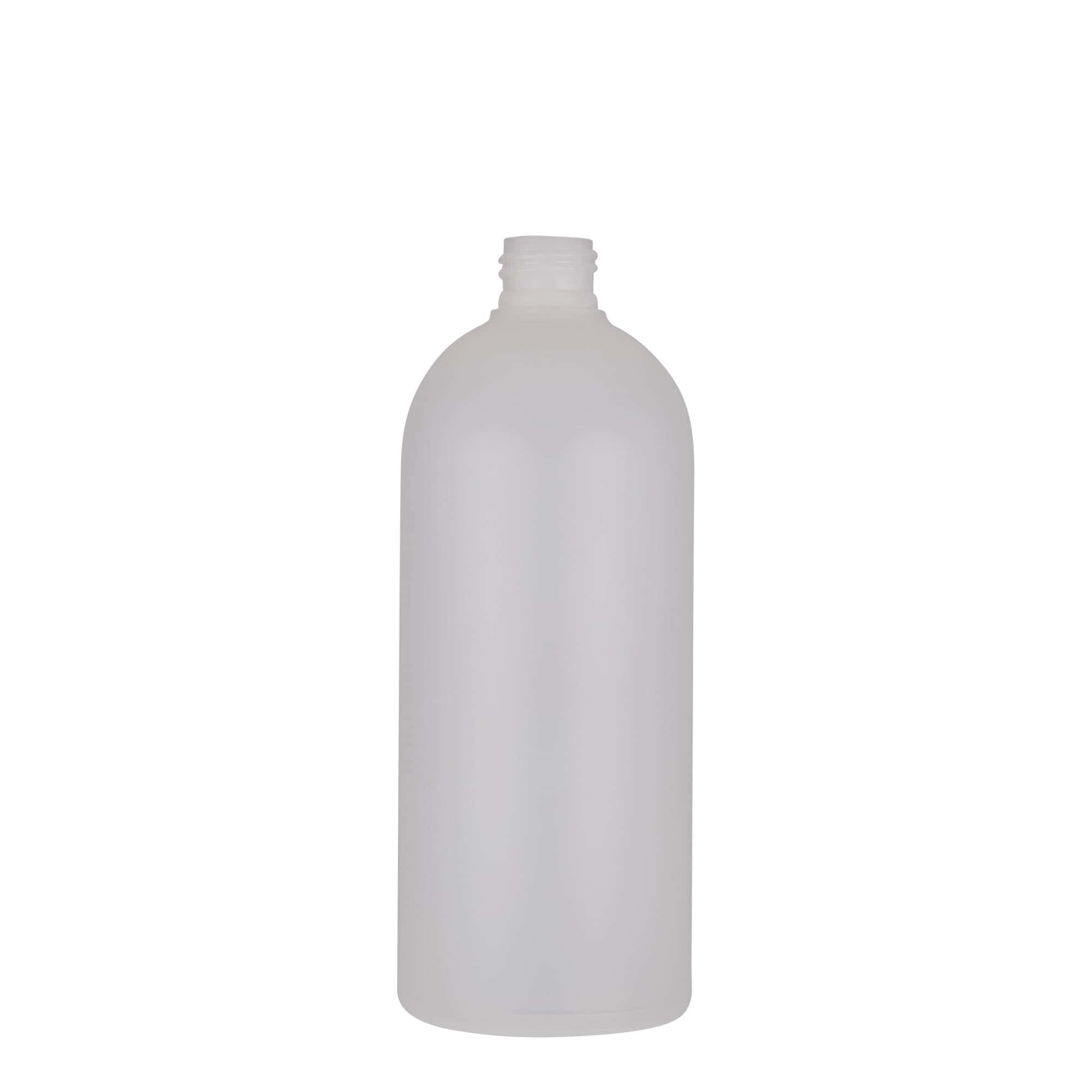 500 ml plastflaske 'Tuffy', HDPE, natur, åbning: 24/410