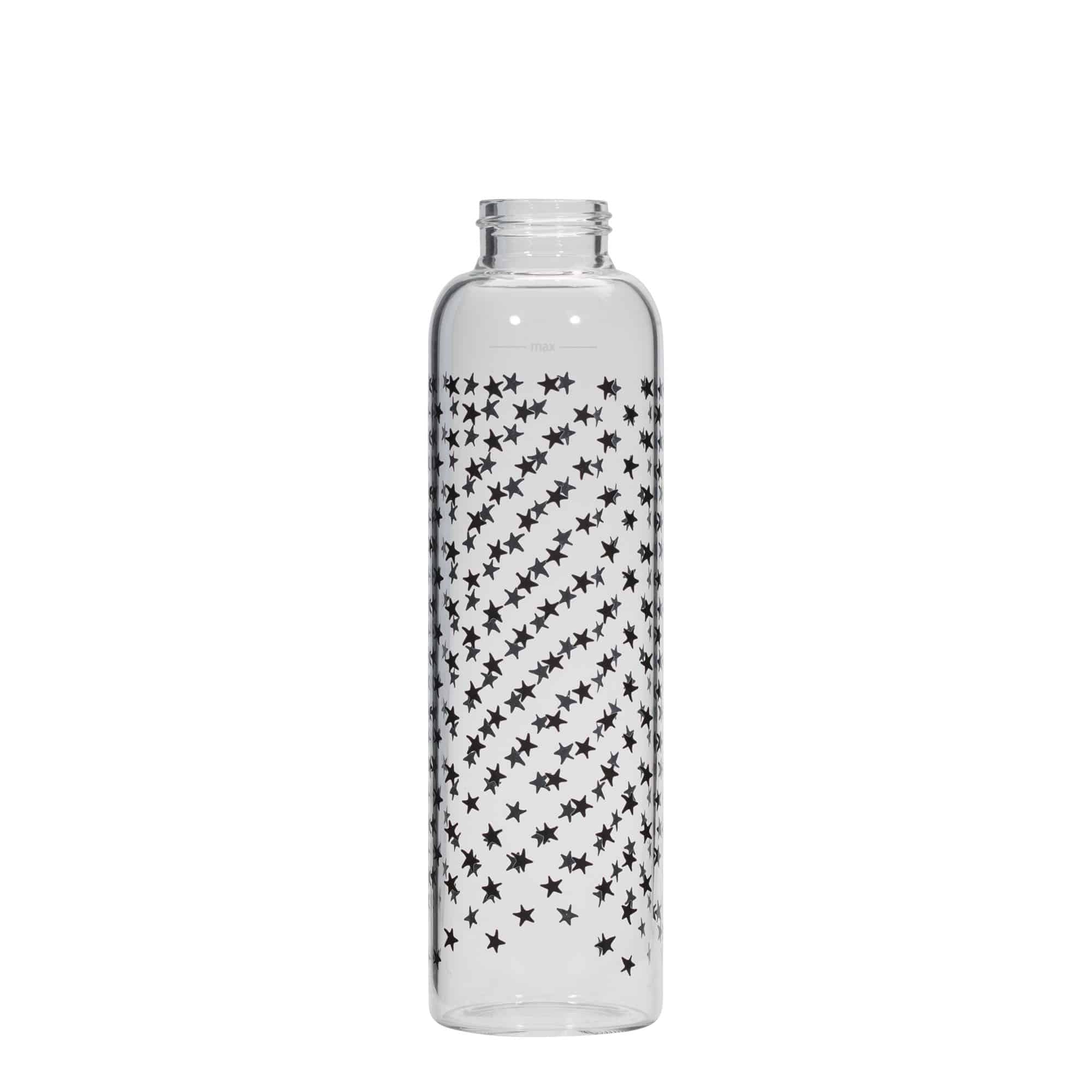 500 ml drikkeflaske 'Perseus', motiv: Sorte stjerner, åbning: Skruelåg 500 ml drikkeflaske 'Perseus', motiv: Sorte stjerner, åbning: Skruelåg
