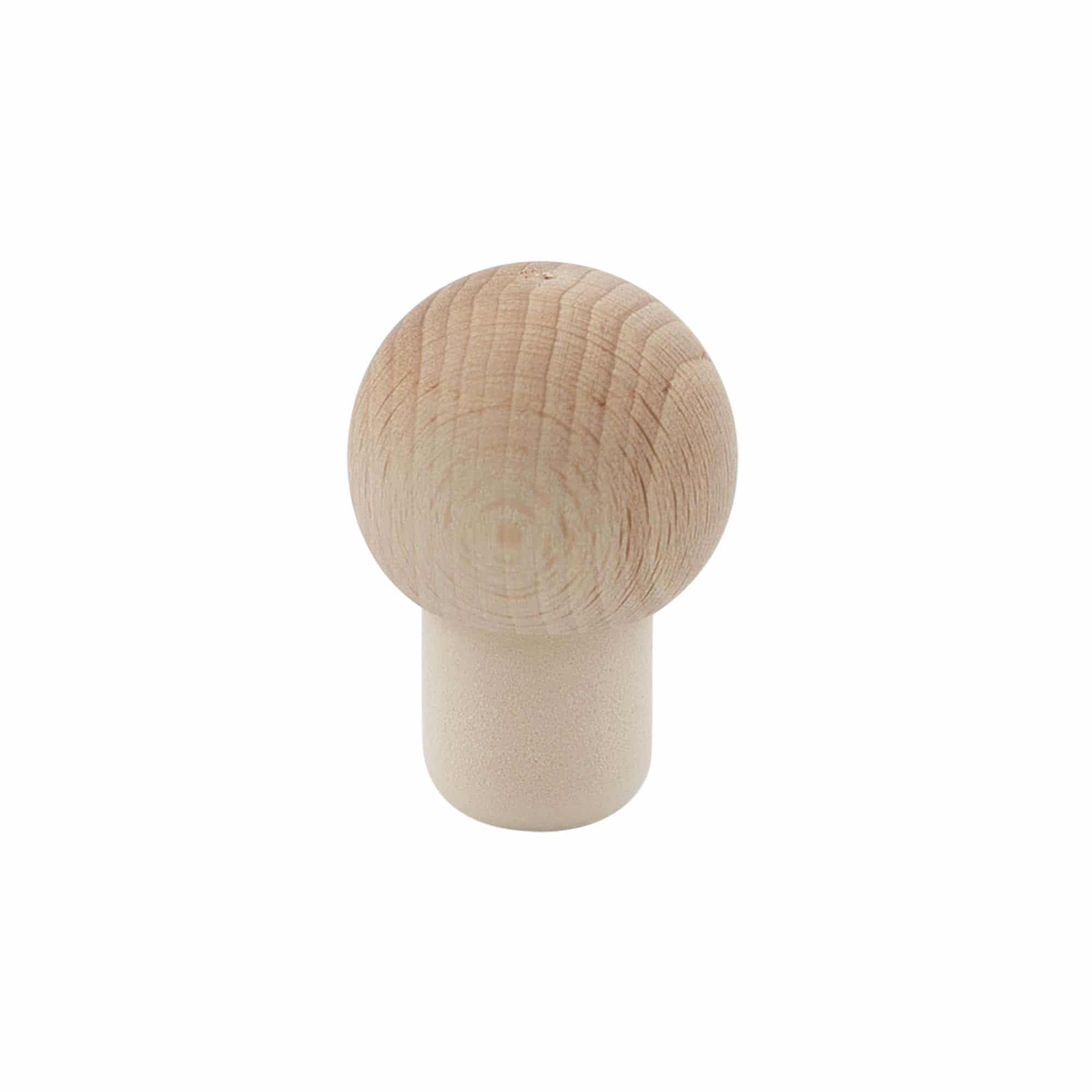 Prop 19 mm 'Kugle', træ/plast, til åbning: Kork