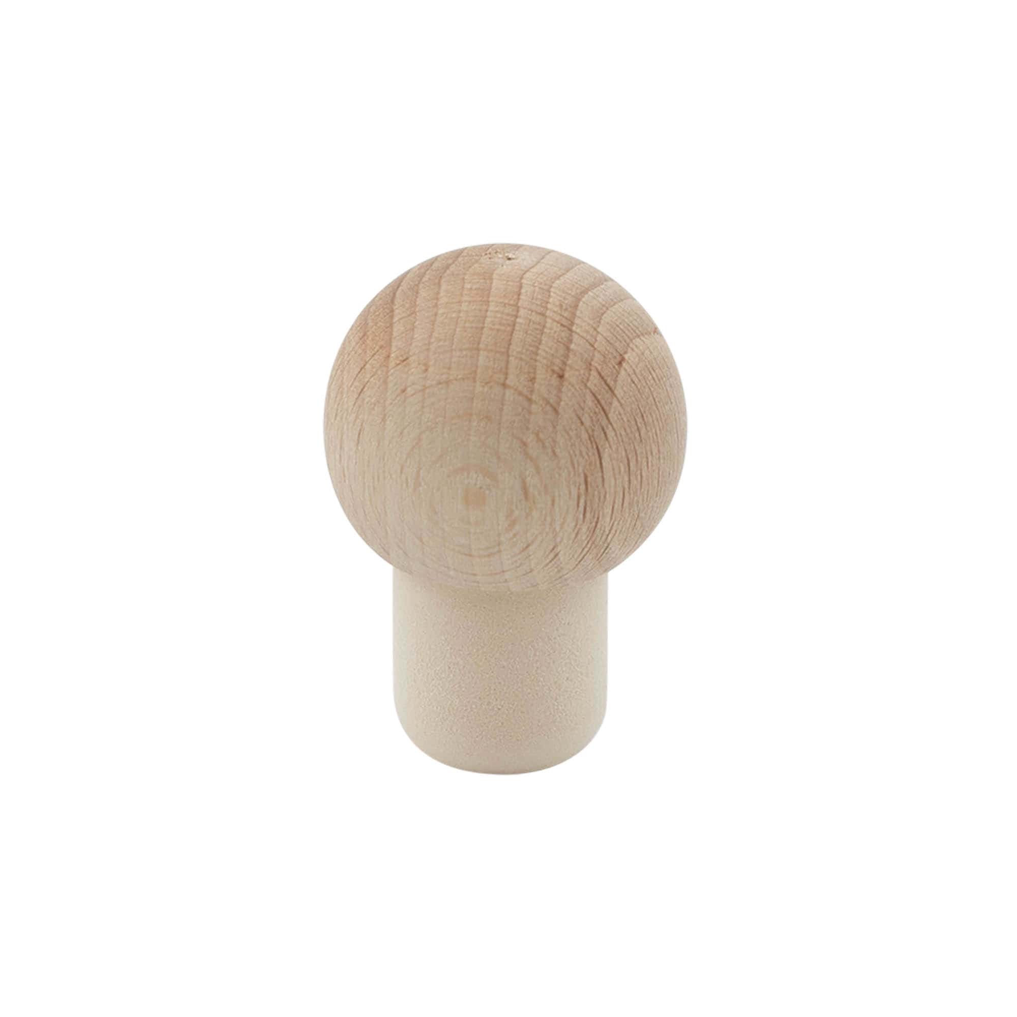 Grebprop 19 mm 'Kugle', træ/plast, til munding: kork