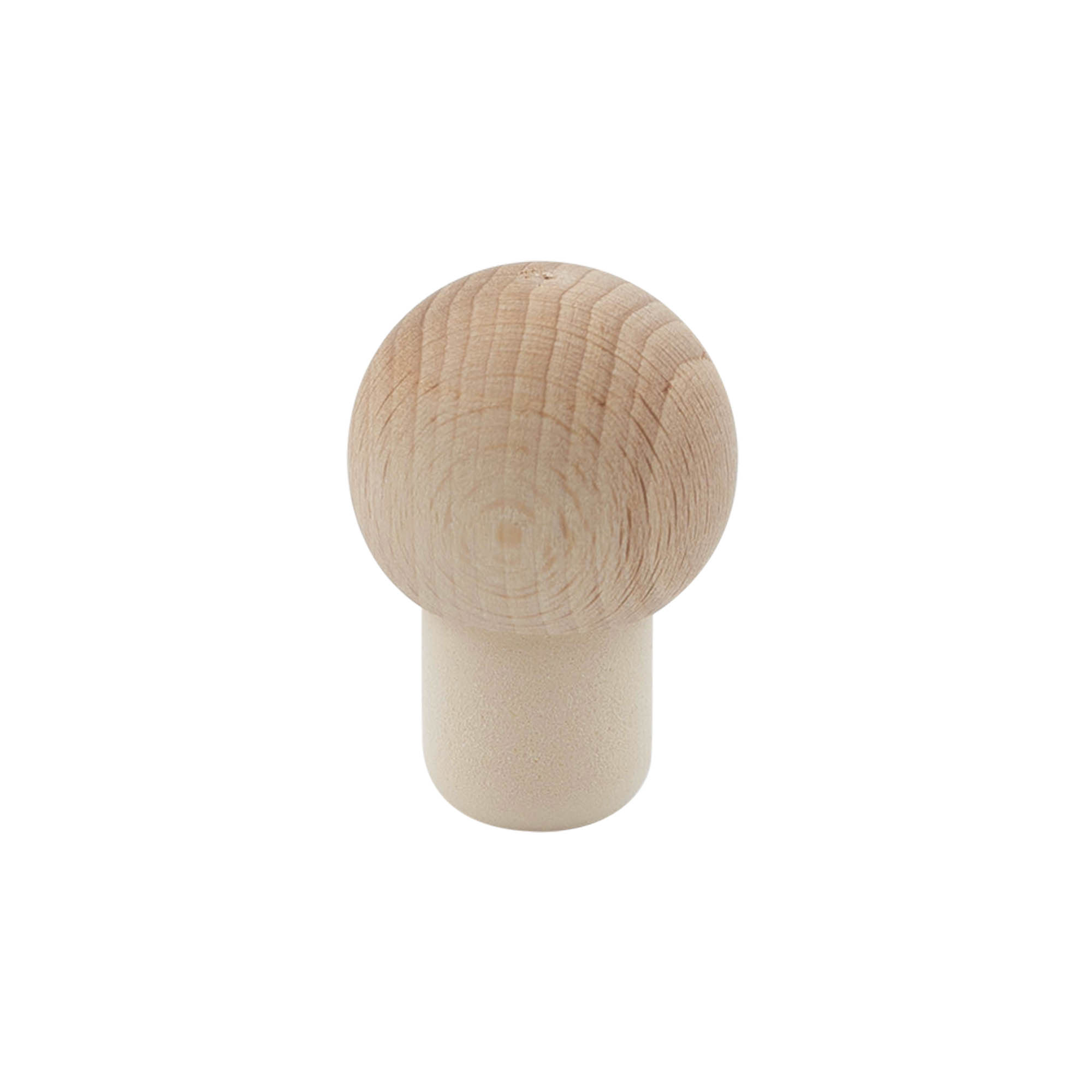 Grebprop 19 mm 'Kugle', træ/plast, til munding: kork Grebprop 19 mm 'Kugle', træ/plast, til munding: kork