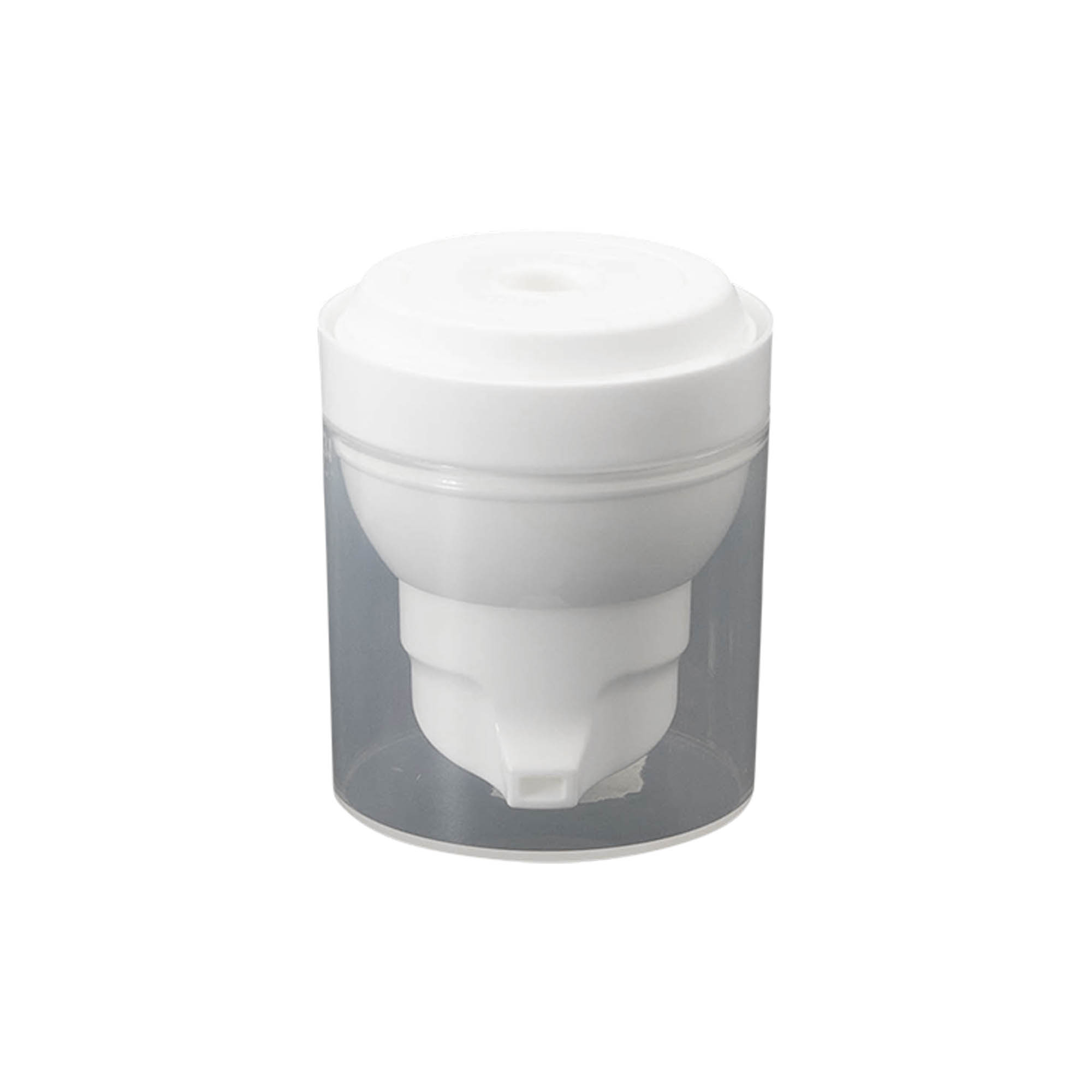 Airless dispenser pumpehoved 'Mezzo', PP-plast, hvid