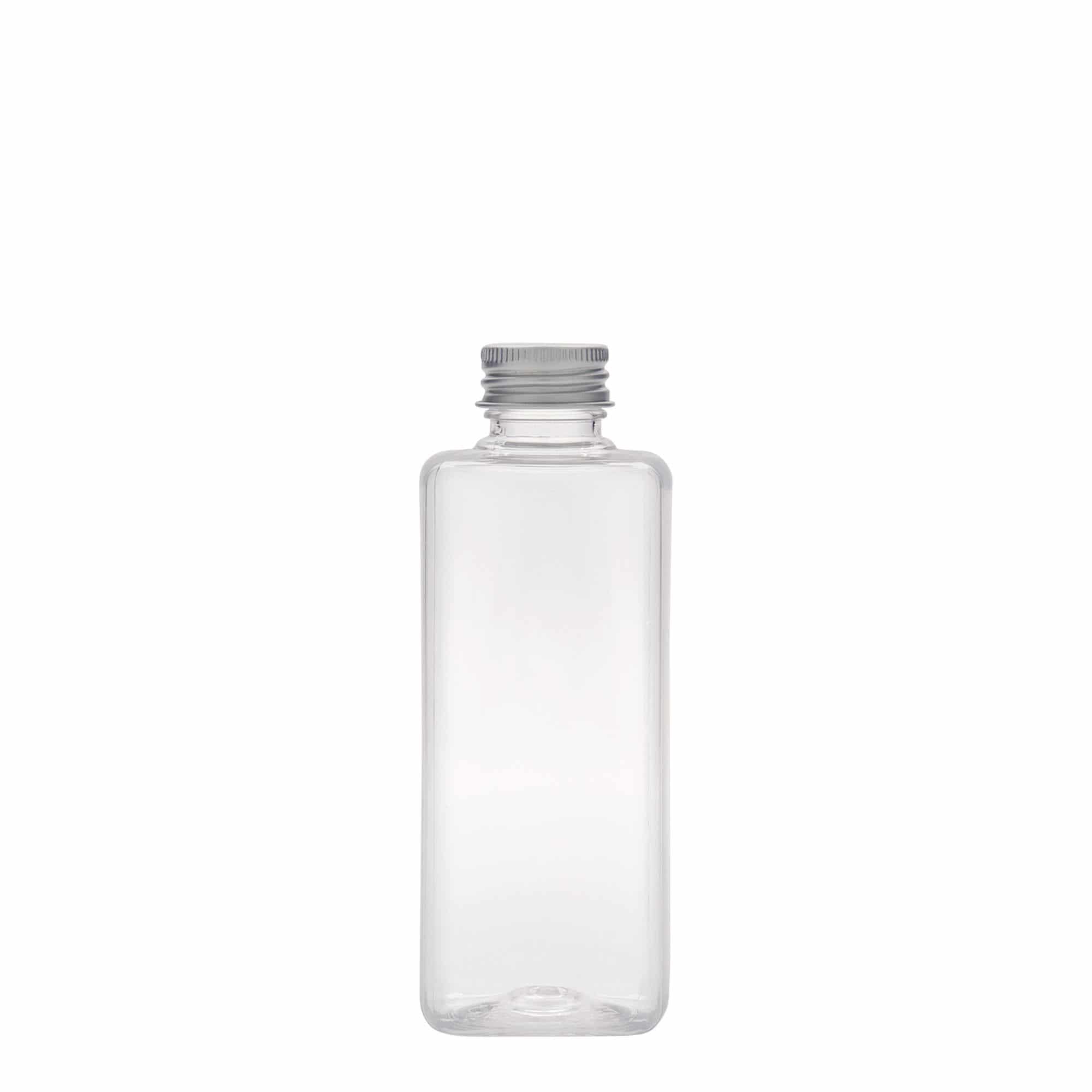 200 ml PET-flaske 'Karl', kvadratisk, plast, åbning: 24/410